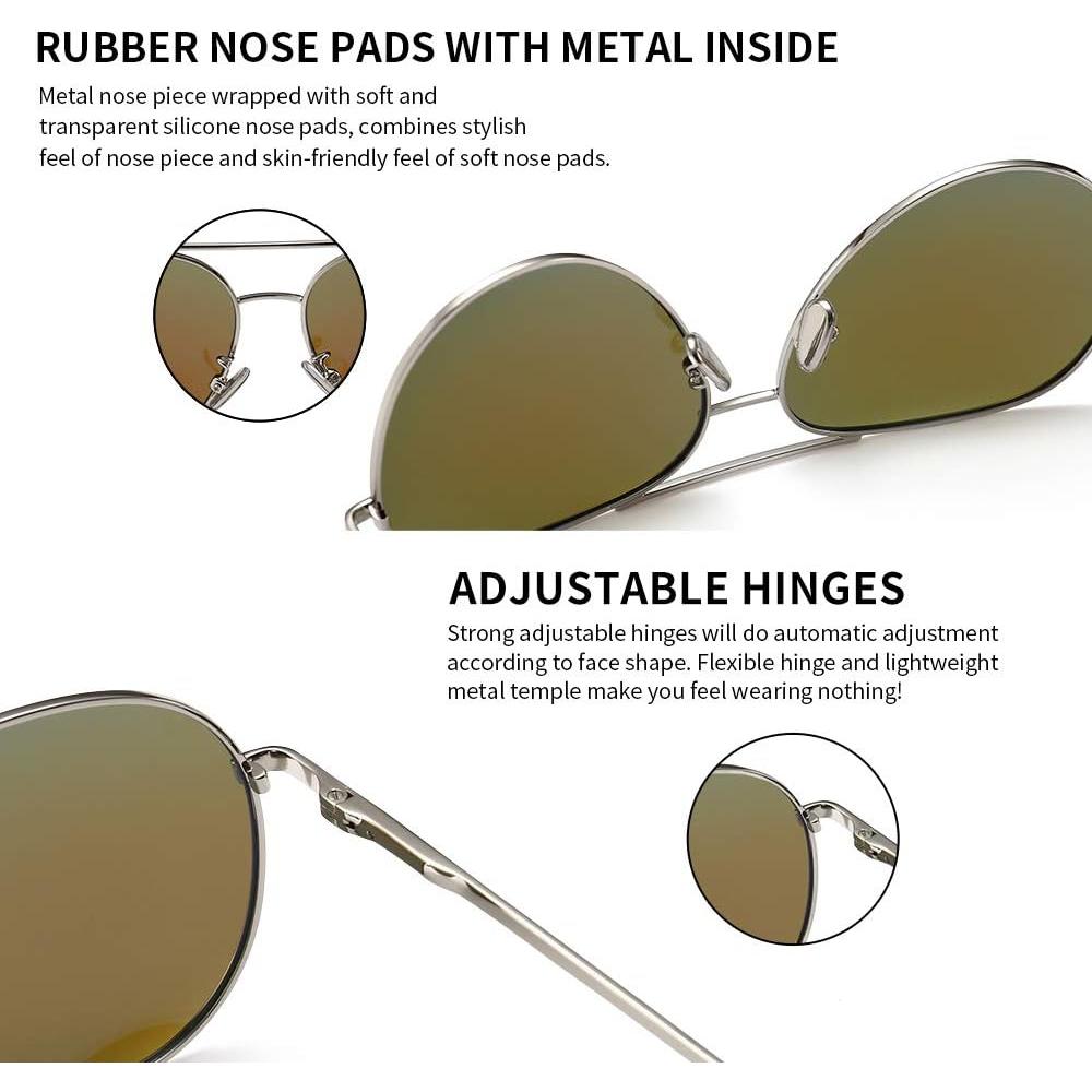 Gafas de sol oversized SUNGAIT - Lentes polarizados 53x60mm