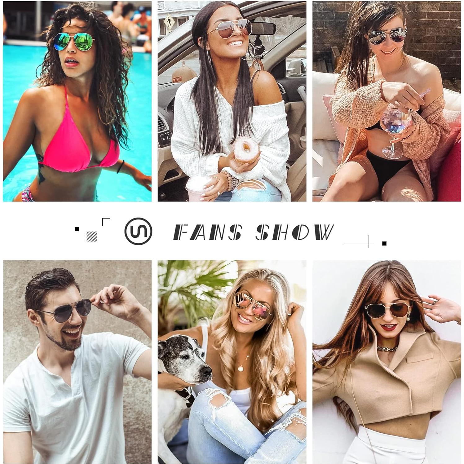 Gafas de sol oversized SUNGAIT - Lentes polarizados verdes