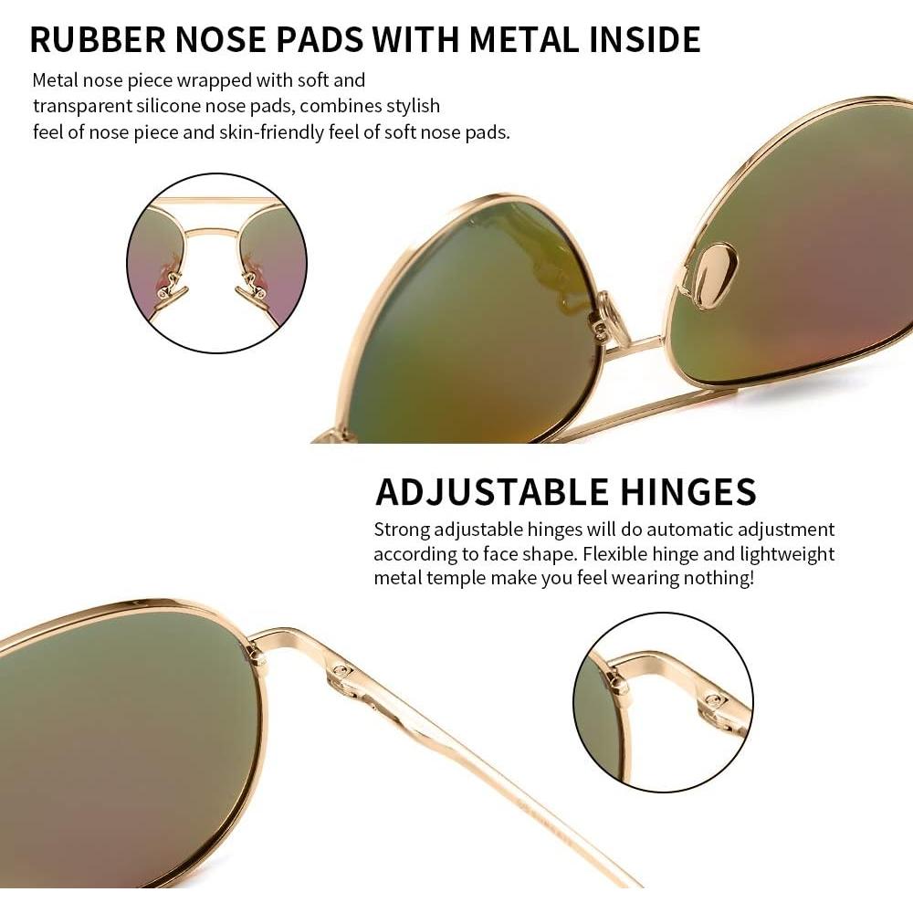 Gafas de sol oversized SUNGAIT - Lentes polarizados verdes