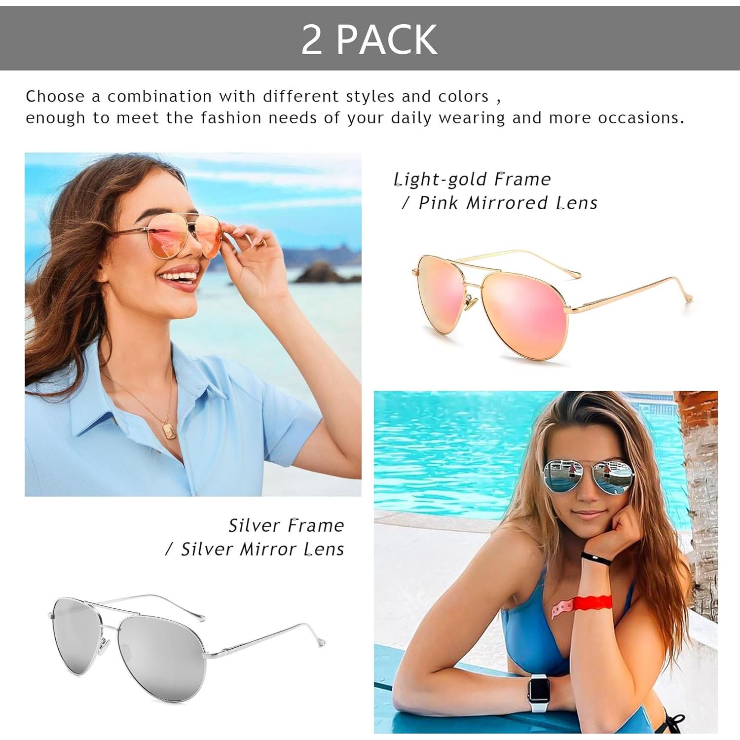 Gafas de sol oversized SUNGAIT - Lentes polarizados UV 100%