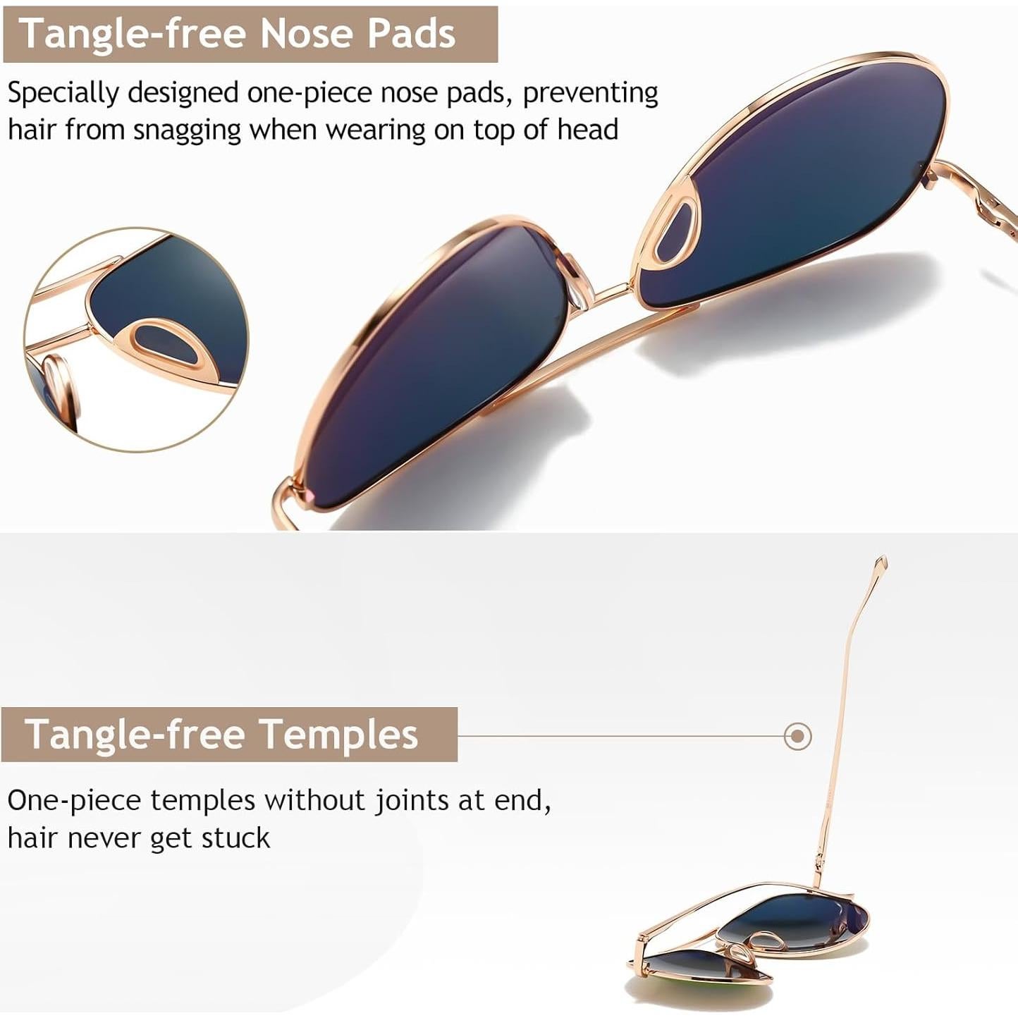 Gafas de sol aviador SUNGAIT - Lente polarizado 60mm