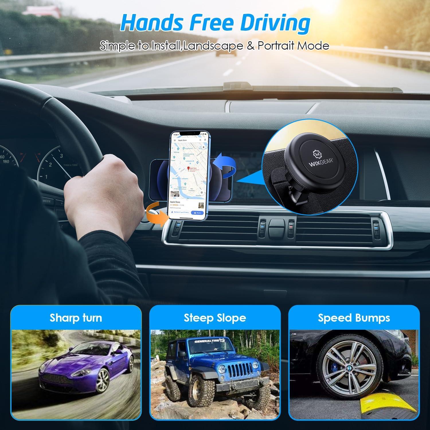 Soporte Magnético para Auto WixGear - Universal 130g