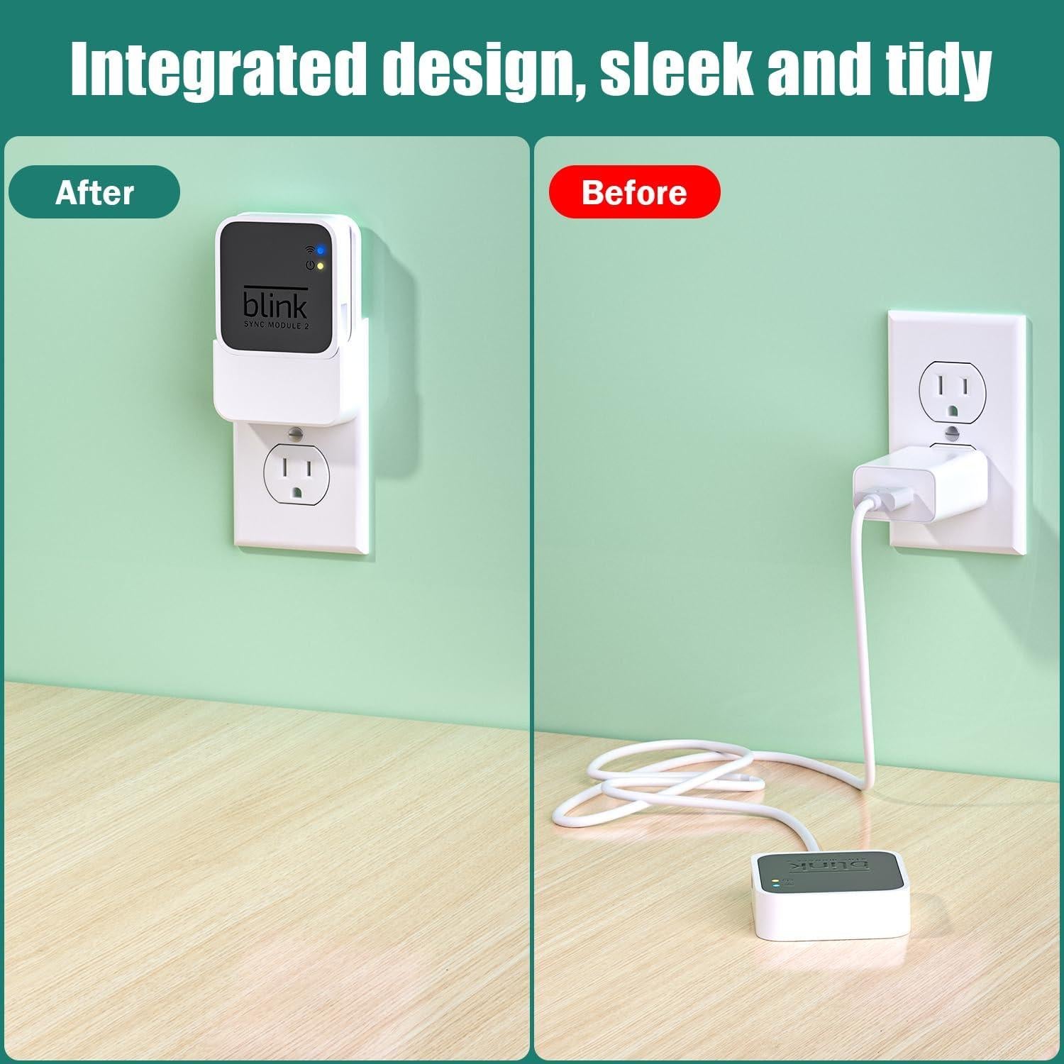 Soporte de Pared y Cargador Aaeytby para Blink Sync Module 2