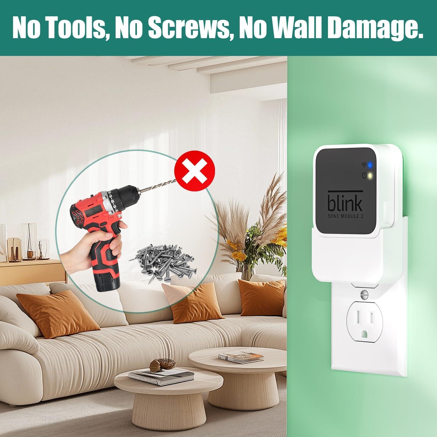 Soporte de Pared y Cargador Aaeytby para Blink Sync Module 2