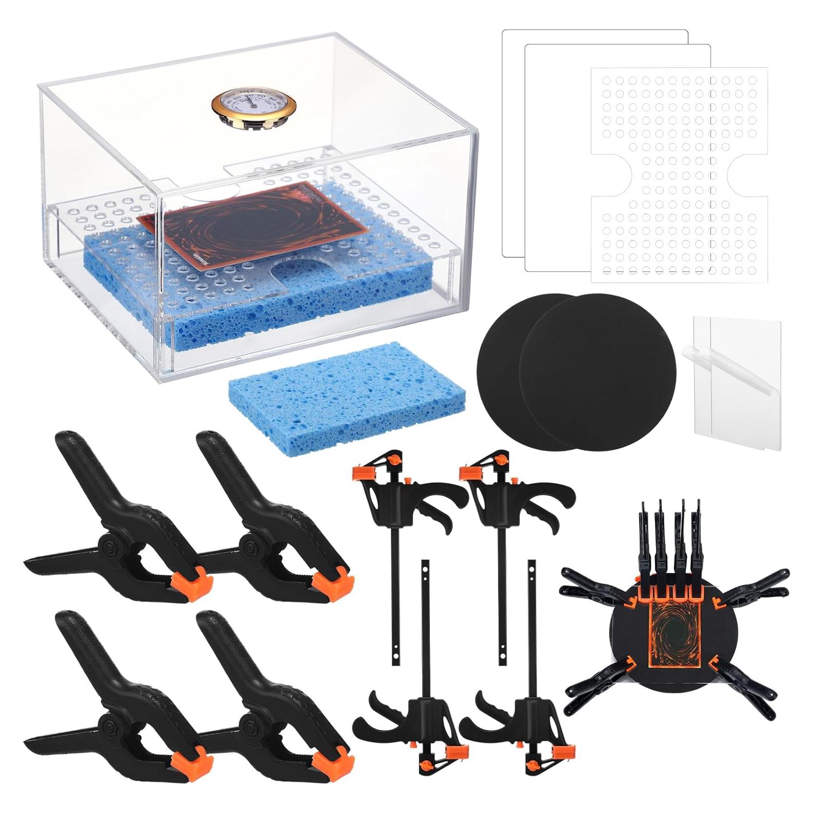 Kit de Aplanamiento de Tarjetas Didaey con Caja Hidratante y Accesorios