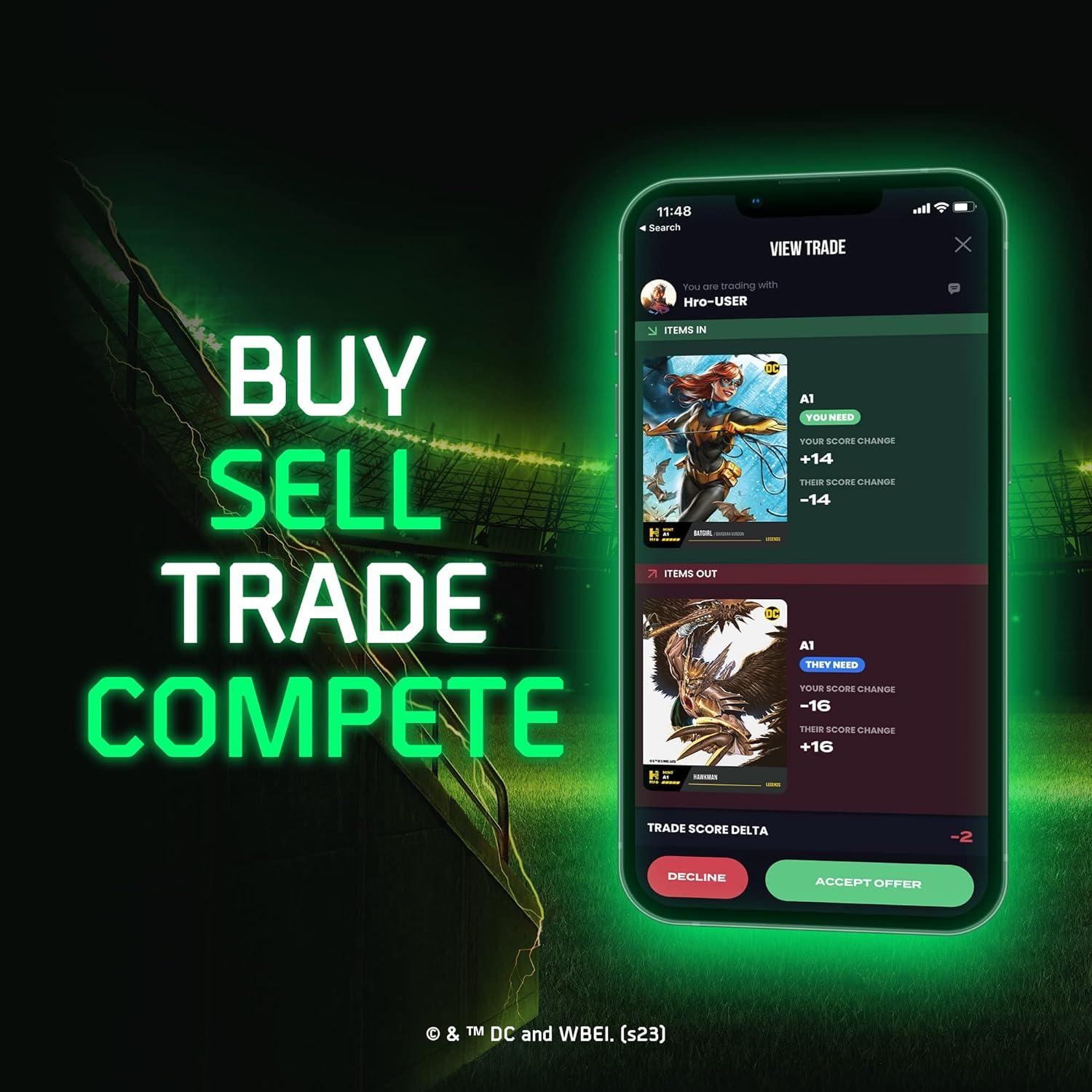 DC Hro Capítulo 3: Caja de Refuerzo Premium 4 Paquetes 29 Cartas