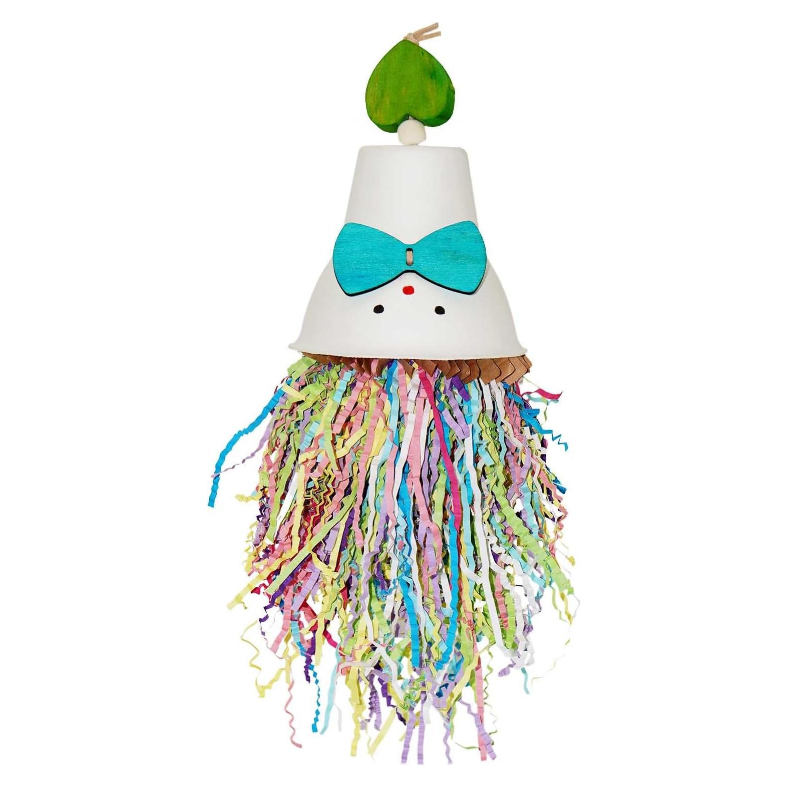 Juguete para Aves Lewinhook - Accesorio de Madera y Papel Colorido