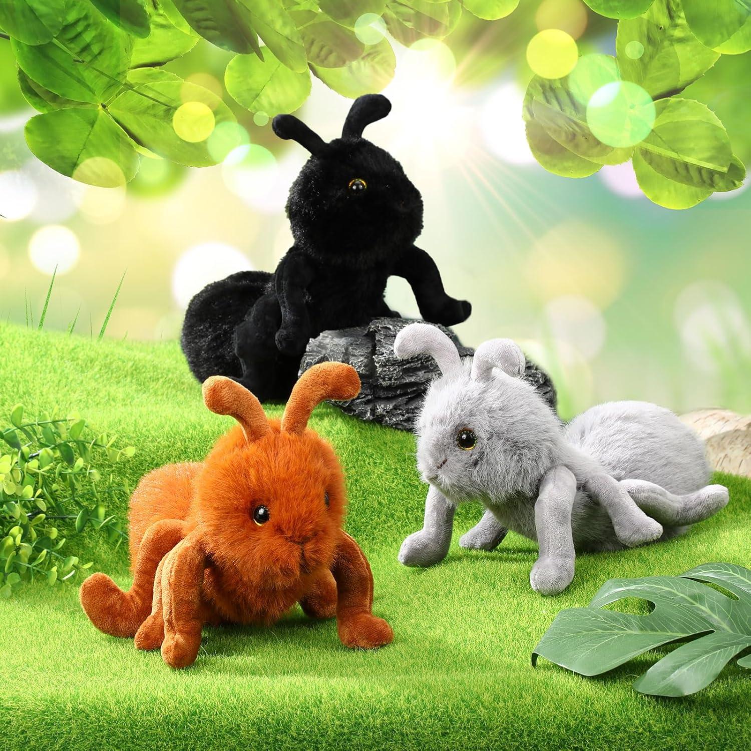 Conjunto de 3 Hormigas de Peluche Shappy 25 cm - Juguetes Suaves