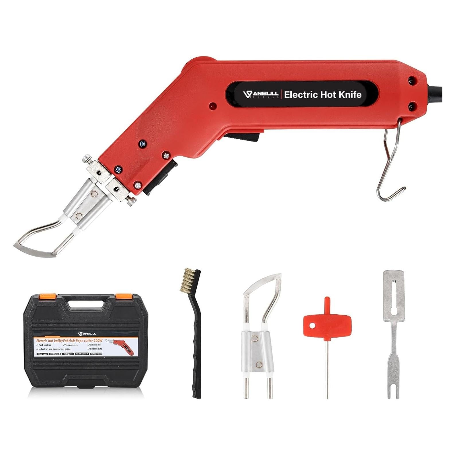 Cortador de Tela Eléctrico Anbull 100W con Cuchilla Caliente