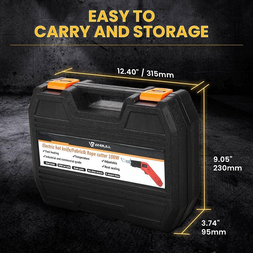 Cortador de Tela Eléctrico Anbull 100W con Cuchilla Caliente