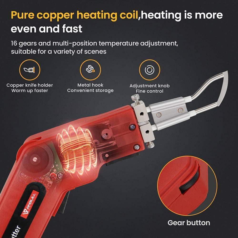 Cortador de Tela Eléctrico Anbull 100W con Cuchilla Caliente