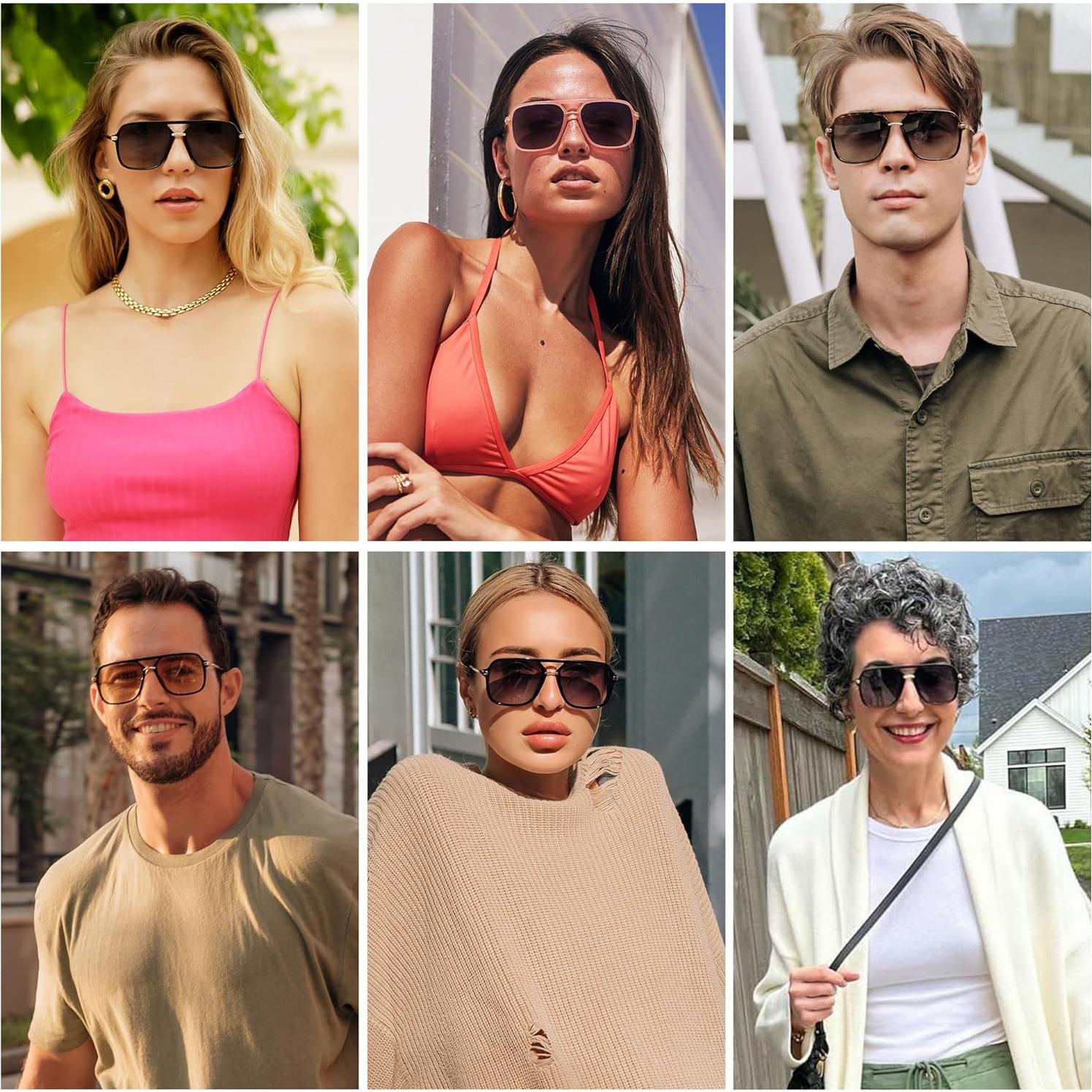 Gafas de sol SOJOS retro cuadradas polarizadas UV400