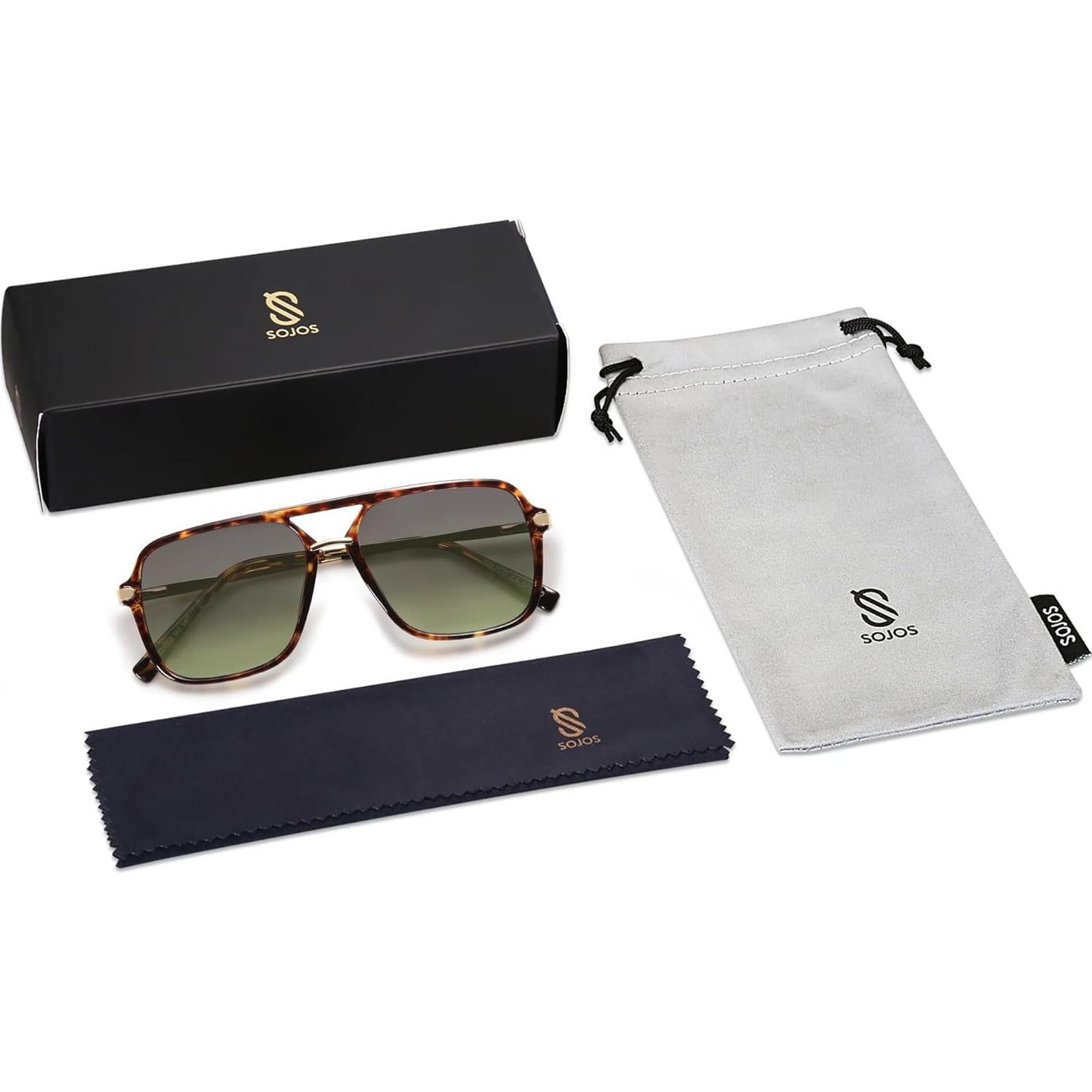 Gafas de sol SOJOS retro cuadradas polarizadas UV400