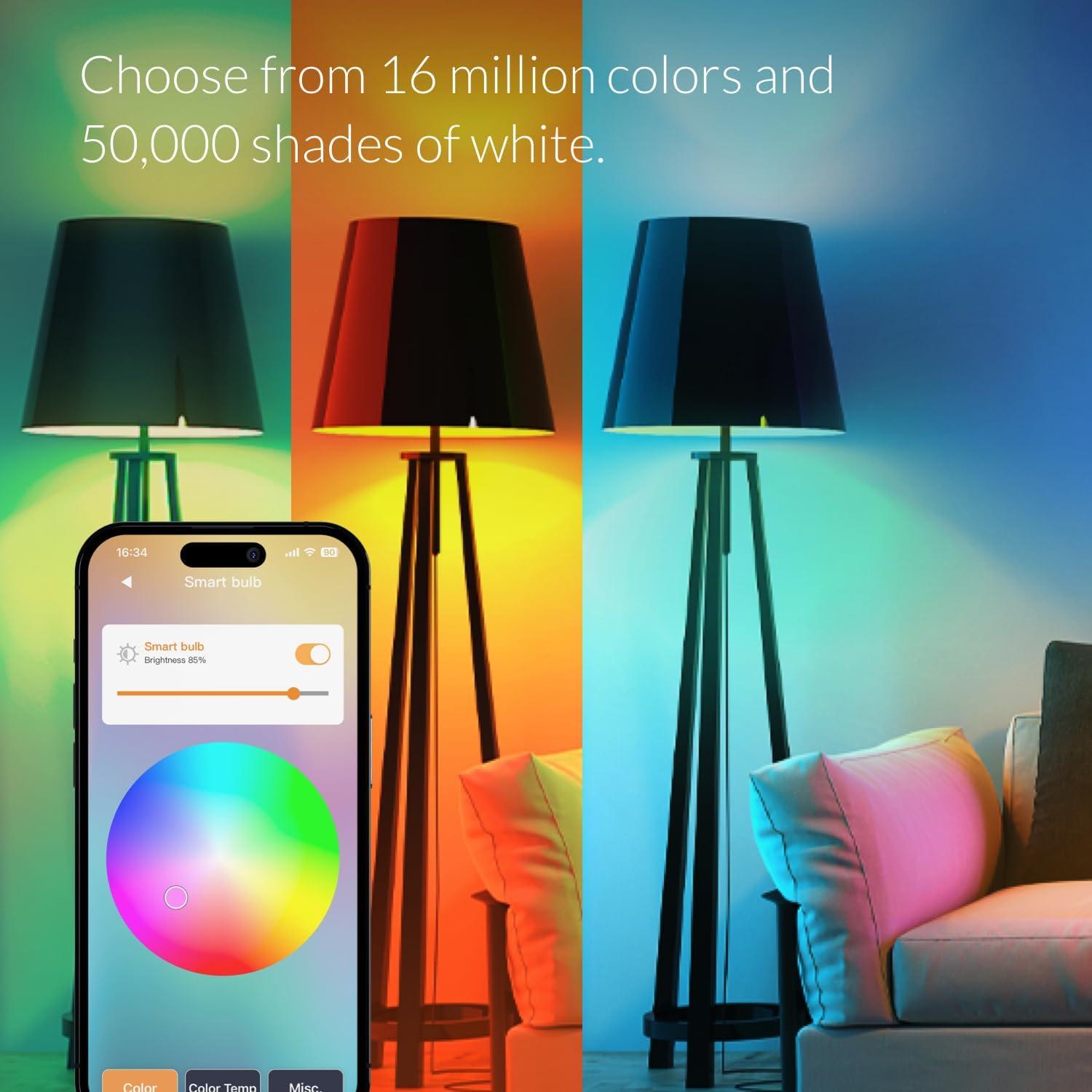 Bombilla Inteligente Dimmable ERIA A19 1000 Lúmenes 2-Pack