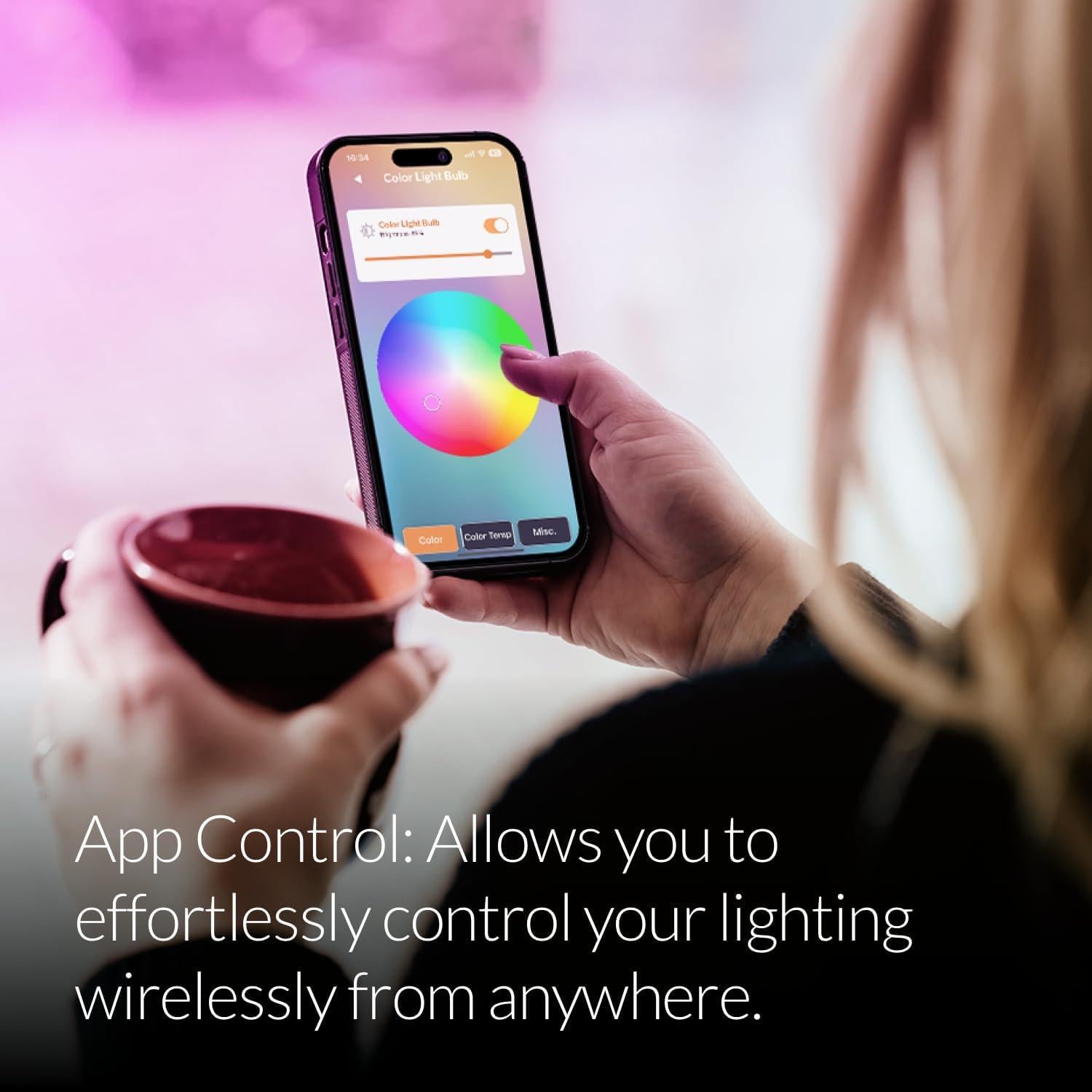 Bombilla Inteligente Dimmable ERIA A19 1000 Lúmenes 2-Pack