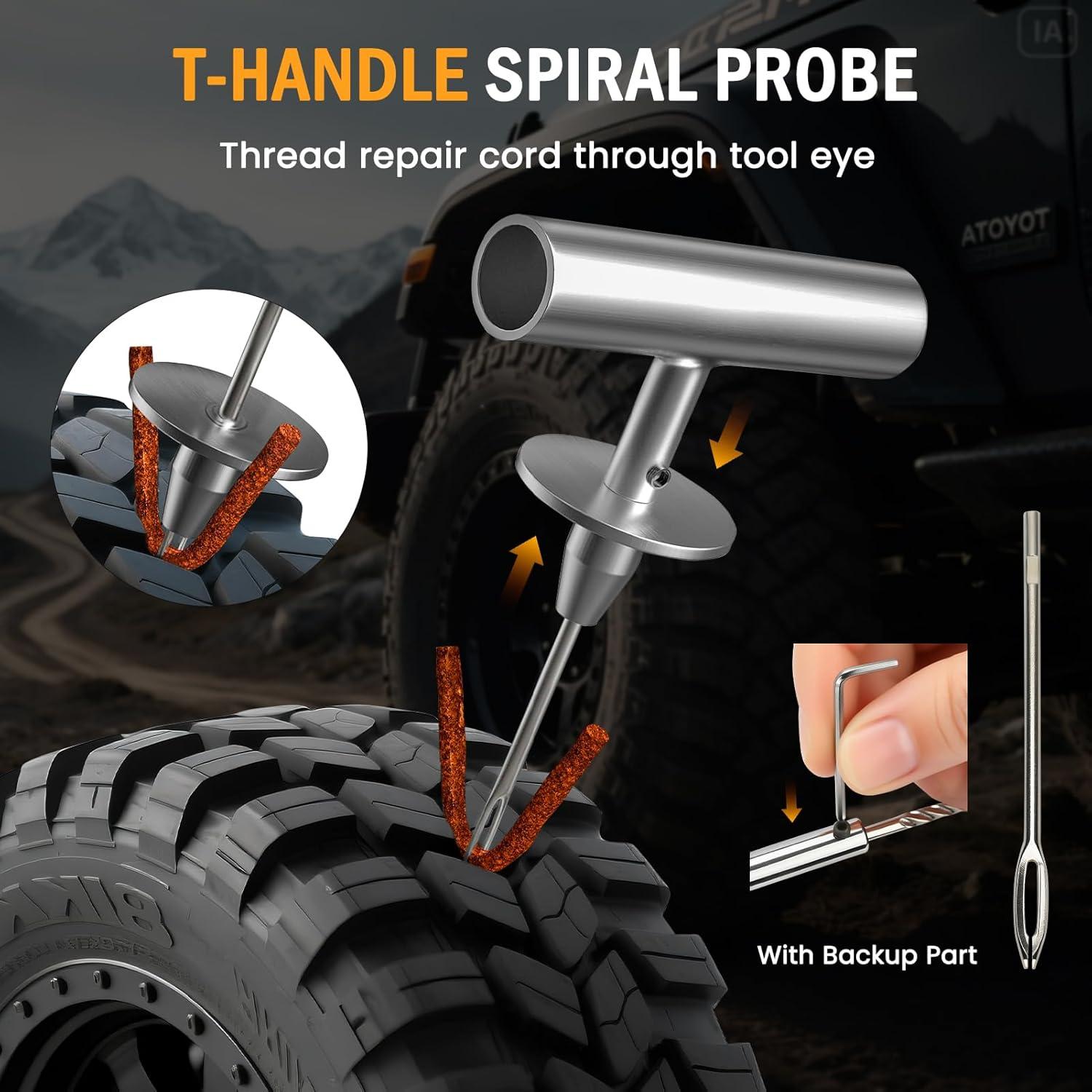 Kit de Reparación de Neumáticos ORCISH 70 Piezas Profesional