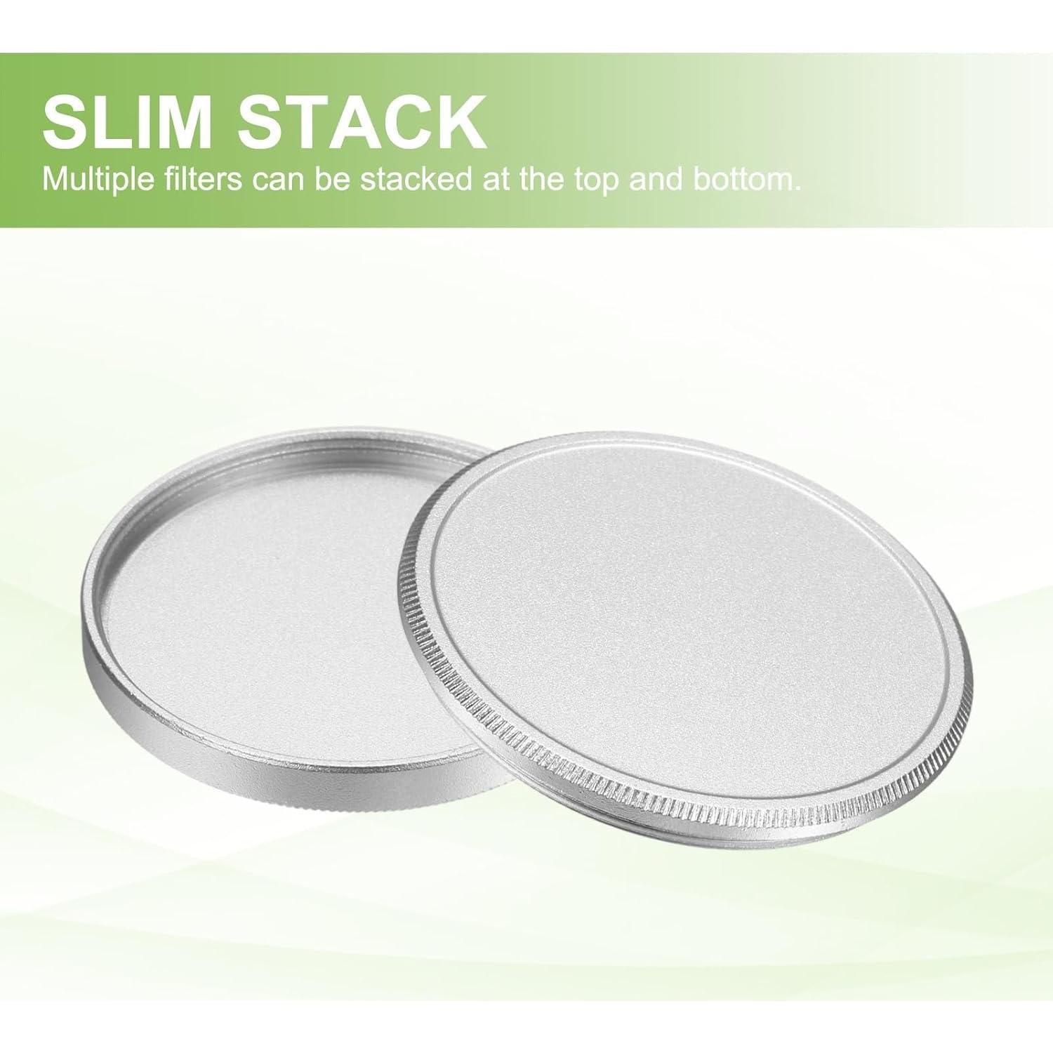 Tapa de Filtro de Lente PATIKIL 39mm Aluminio Plata