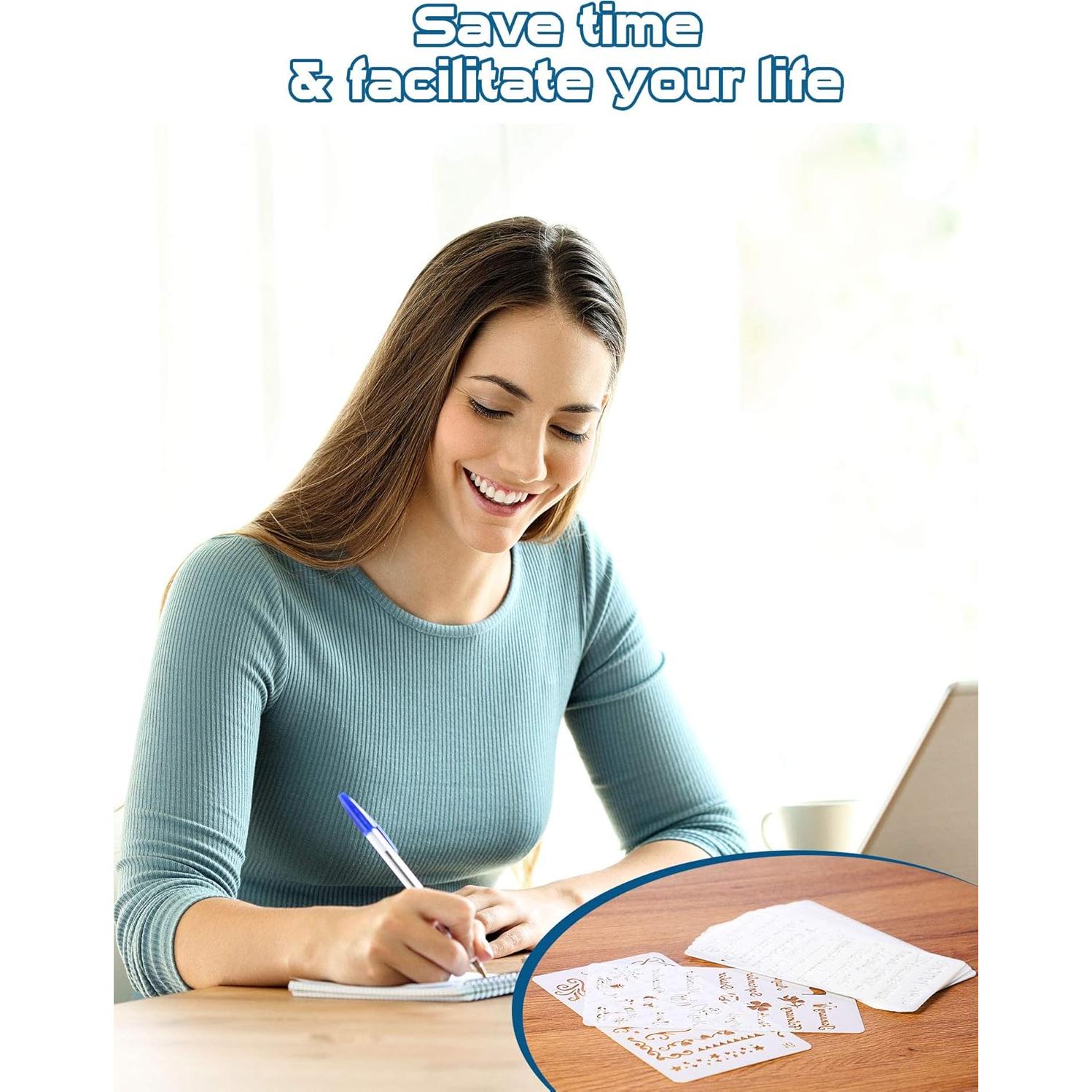 Conjunto de 30 Plantillas de Dibujo Tenare 10.16x17.78cm