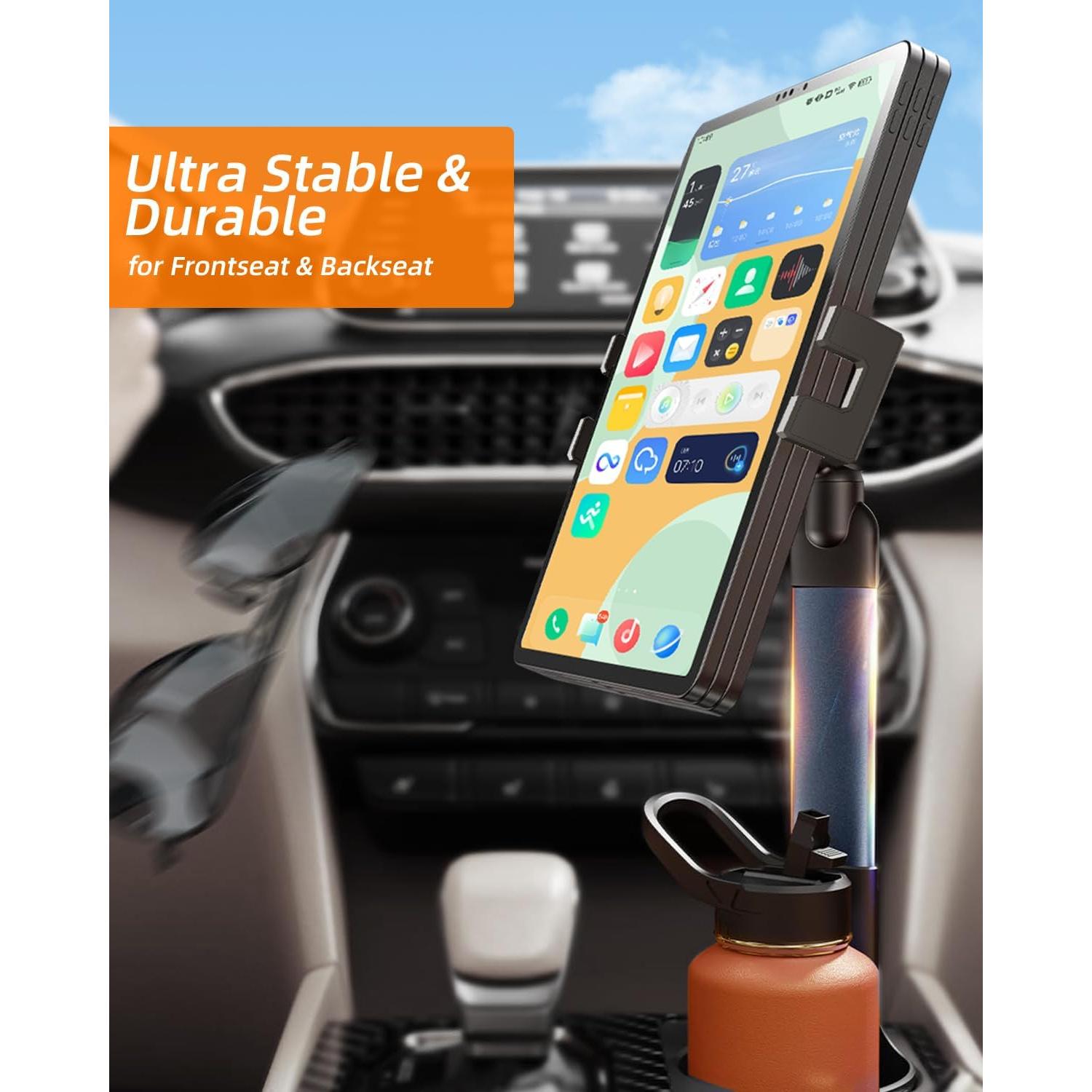 Soporte para Tableta en Portavasos 3 en 1 Porfortop