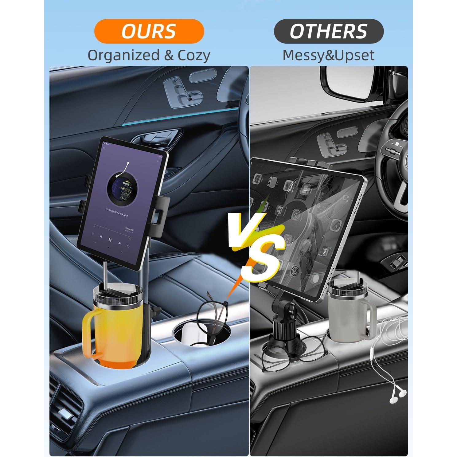 Soporte para Tableta en Portavasos 3 en 1 Porfortop