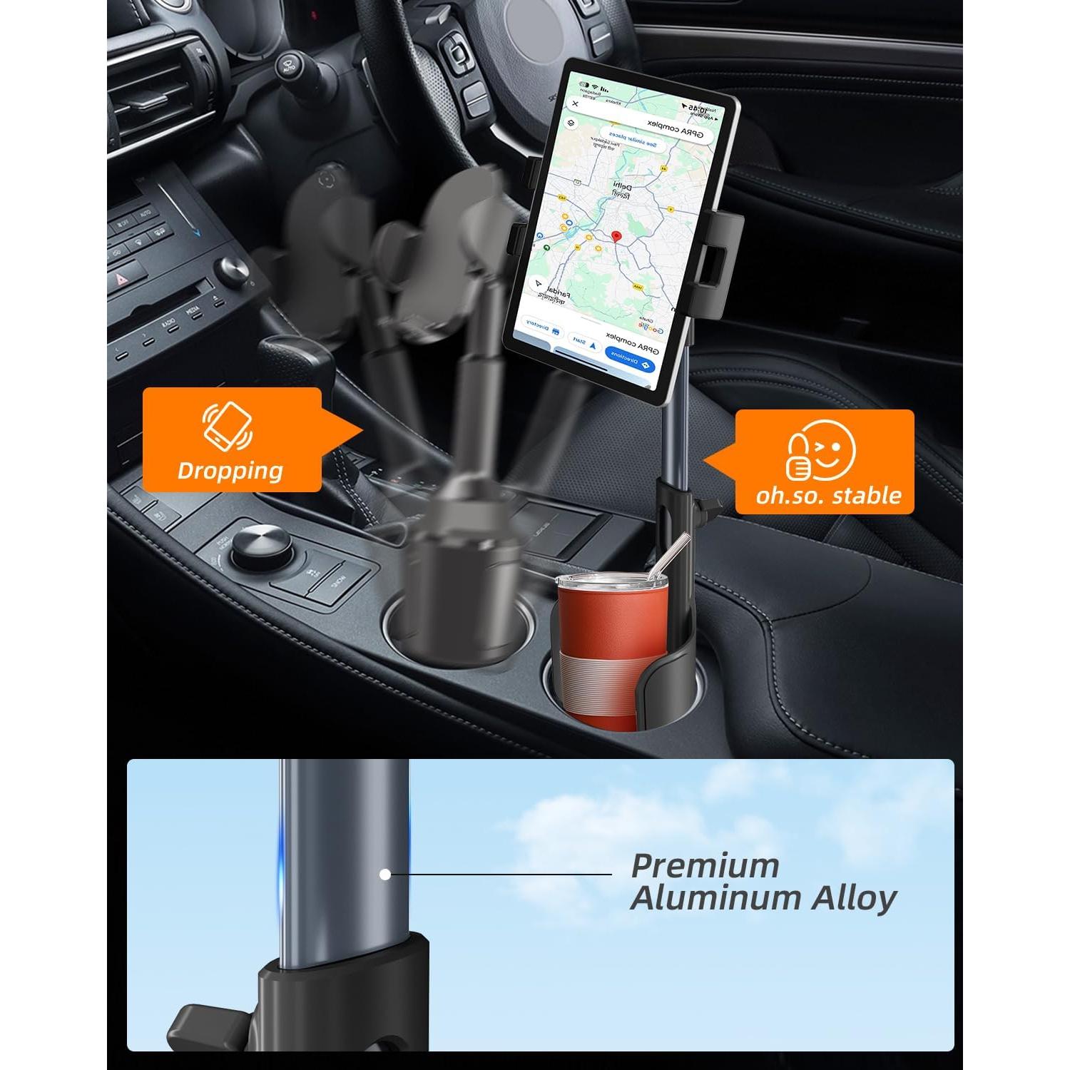 Soporte para Tableta en Portavasos 3 en 1 Porfortop