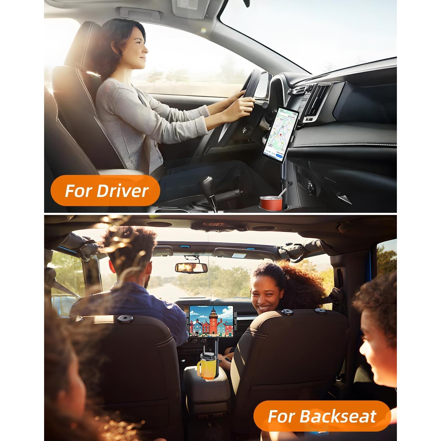 Soporte para Tableta en Portavasos 3 en 1 Porfortop