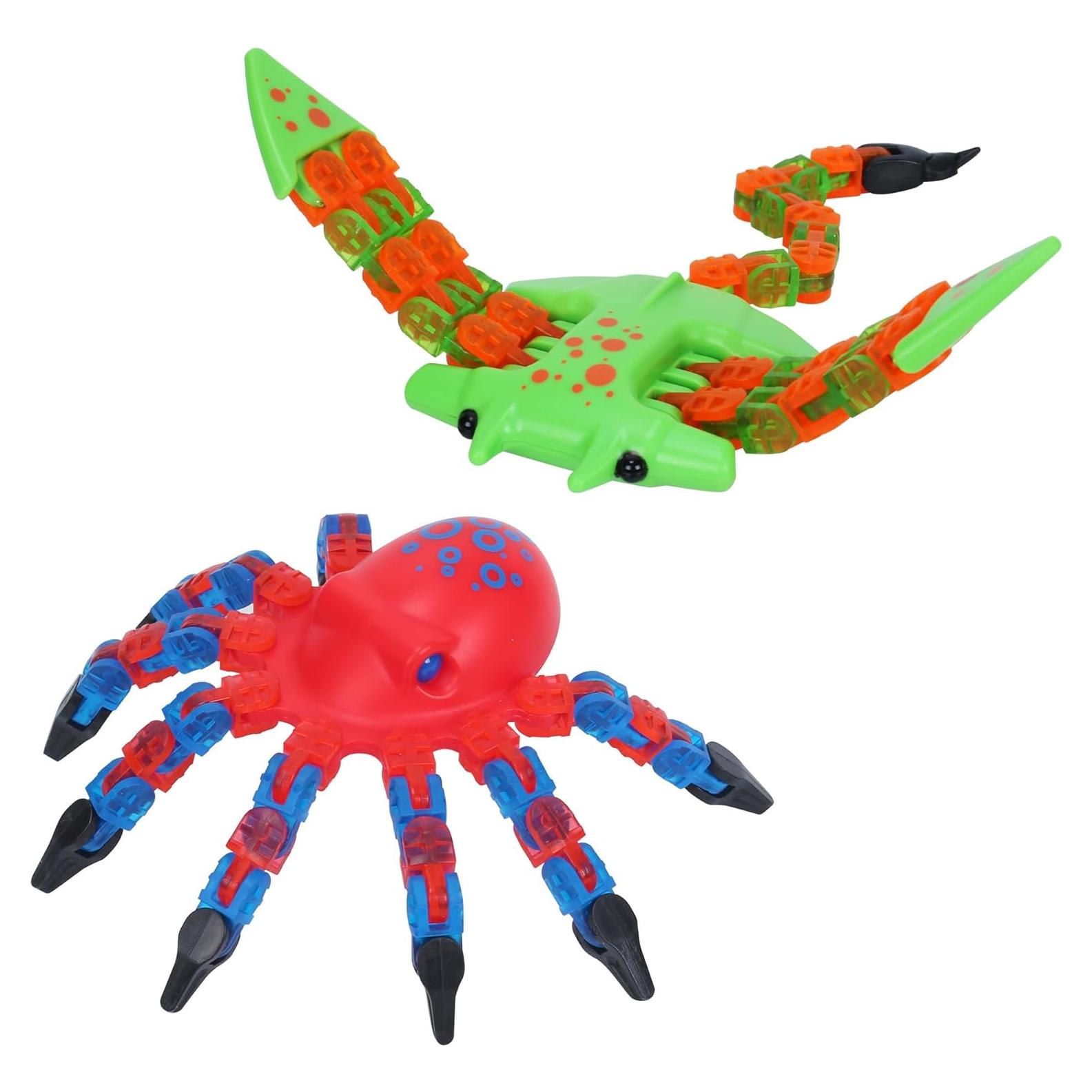 Combo Criaturas Klixx Oceánicas - Manta Raya y Pulpo para Niños