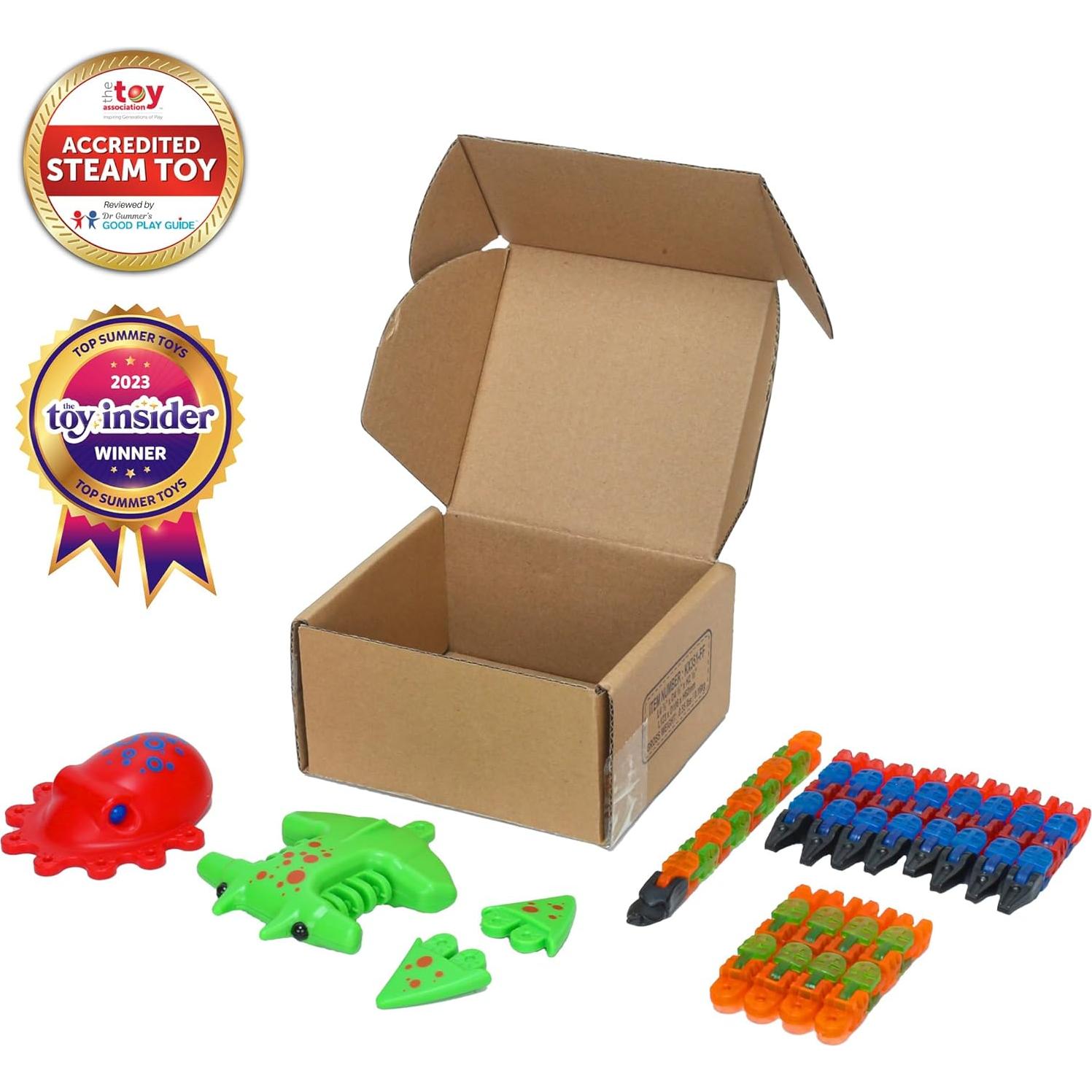 Combo Criaturas Klixx Oceánicas - Manta Raya y Pulpo para Niños