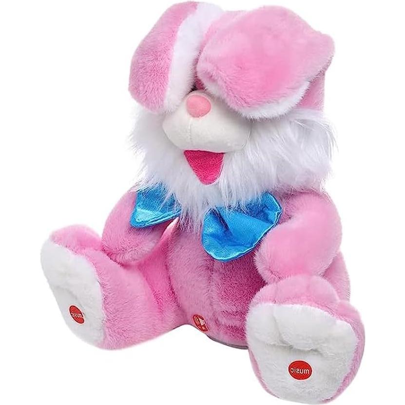 Juguete Musical Conejo de Peluche Adurello 30 cm Rosa