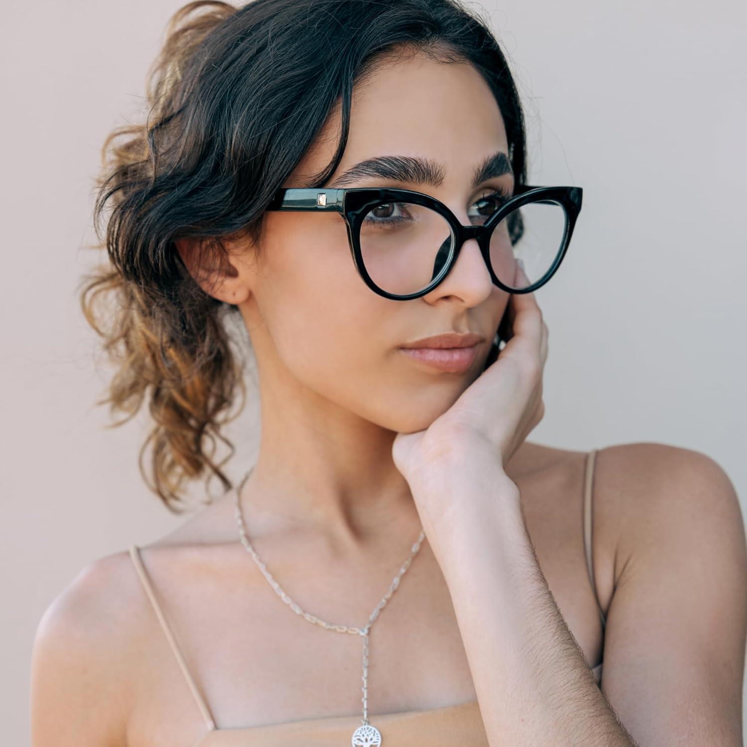 Gafas de lectura ojo de gato 2SeeLife negras 1.00x para mujeres