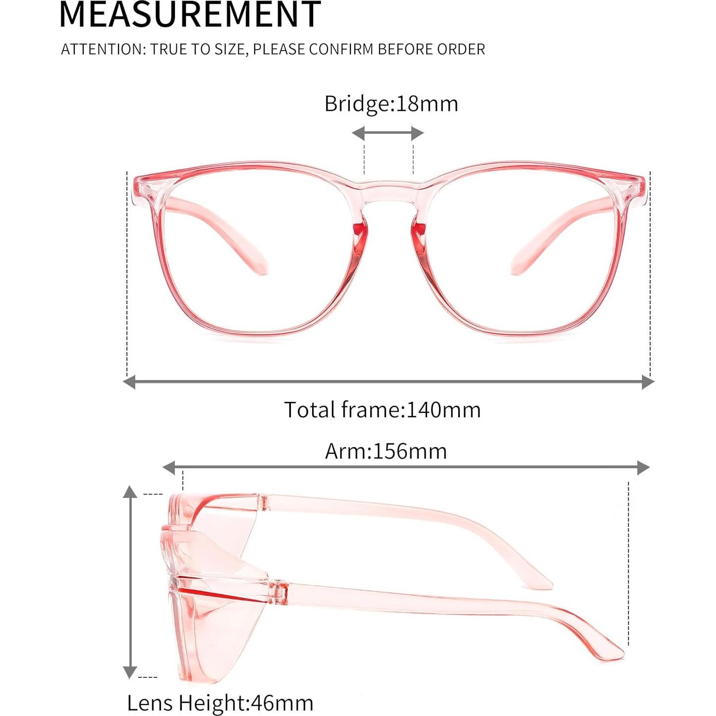 Gafas de seguridad Alsenor Rosa Anti Niebla UV y Luz Azul