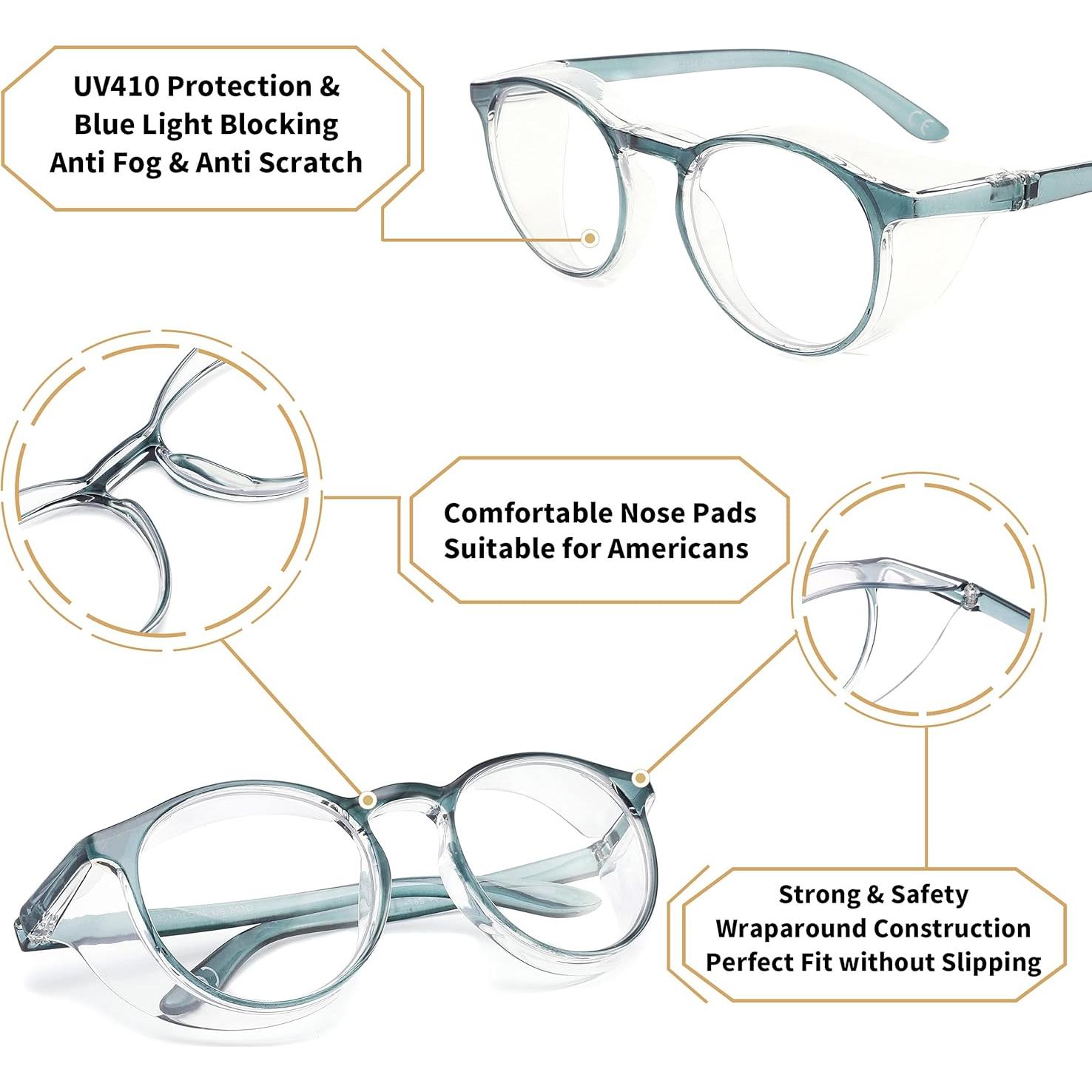 Gafas de seguridad Alsenor Redondas Anti UV y Luz Azul