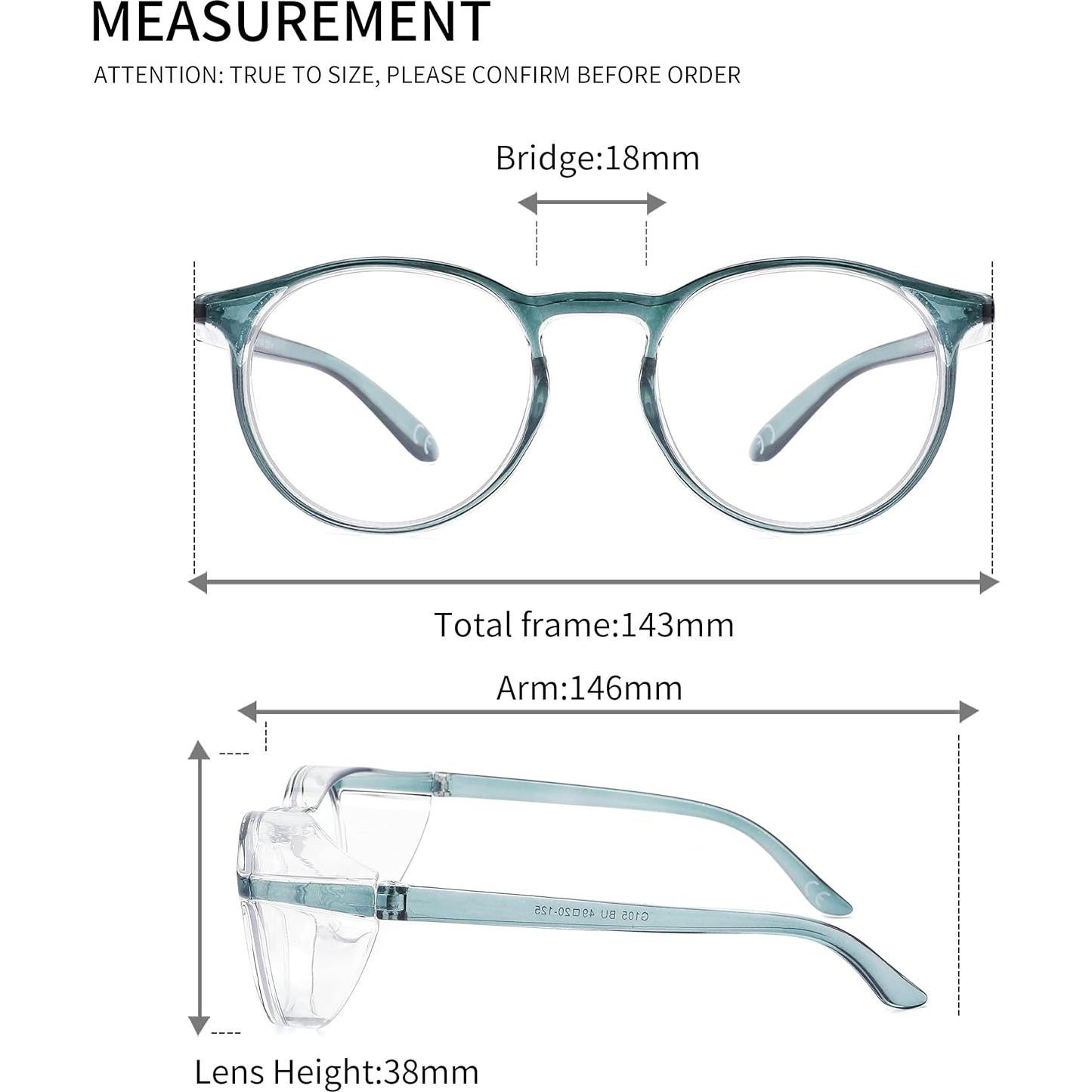 Gafas de seguridad Alsenor Redondas Anti UV y Luz Azul