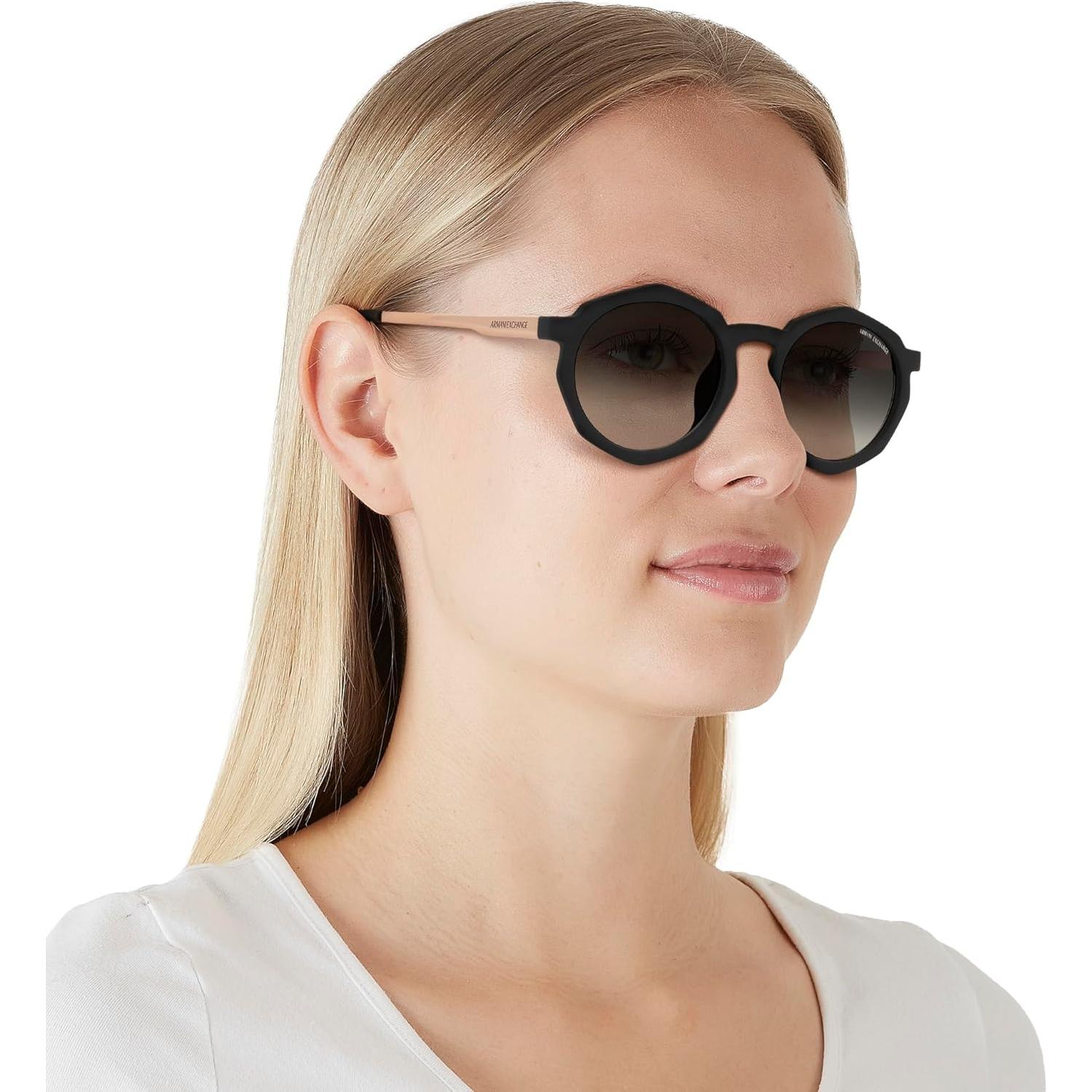 Gafas de sol redondas Armani Exchange AX4132SU mujeres UV 100%