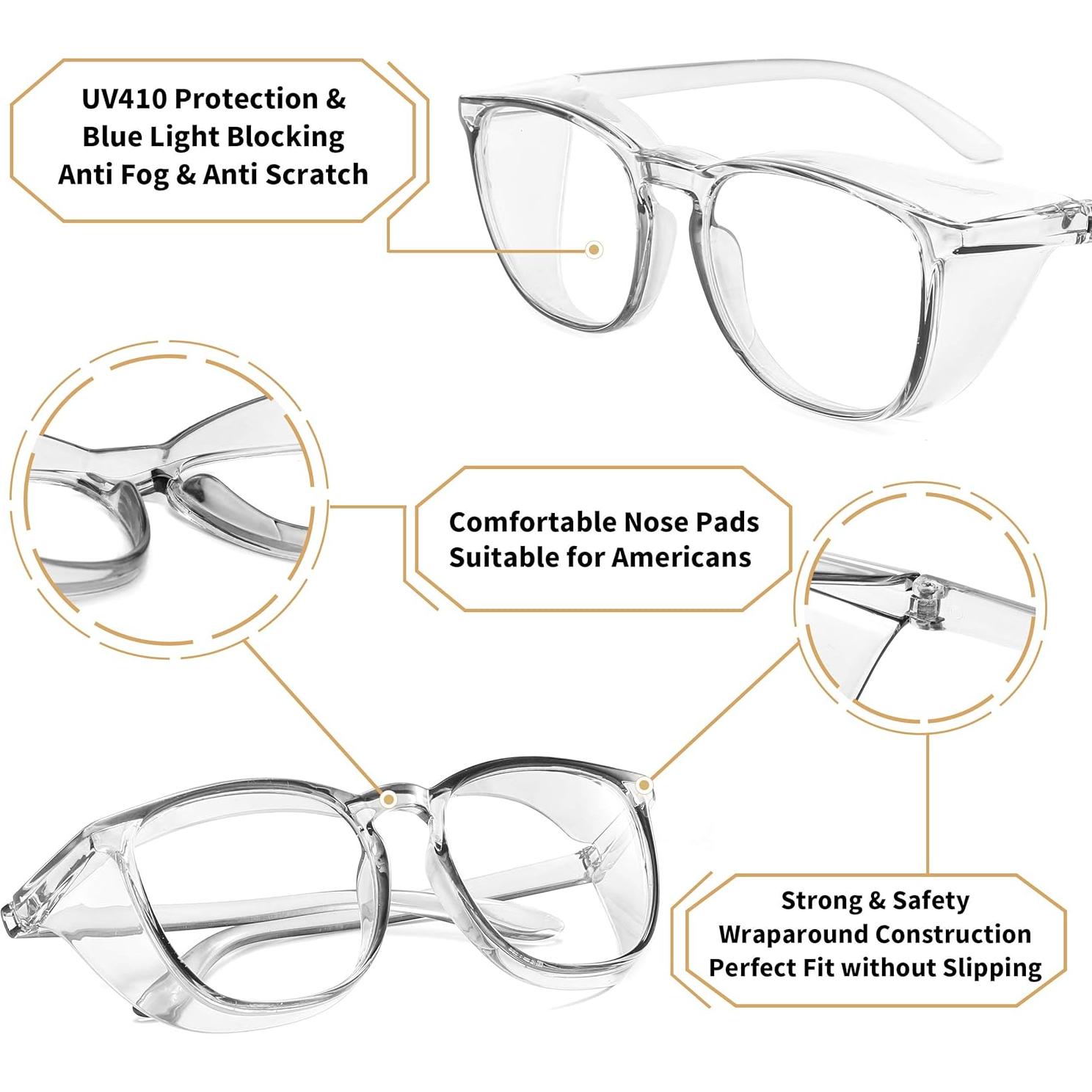 Gafas de Seguridad Alsenor Antiempañante UV Azul Gris