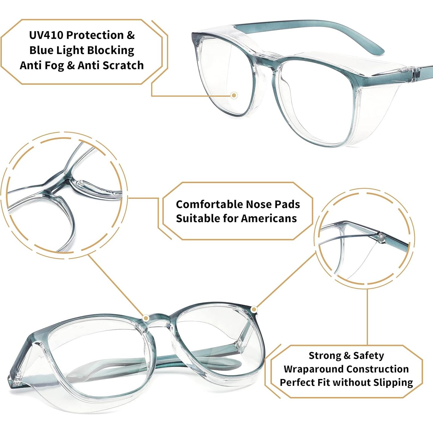 Gafas de seguridad Alsenor Anti Vaho UV Luz Azul Unisex