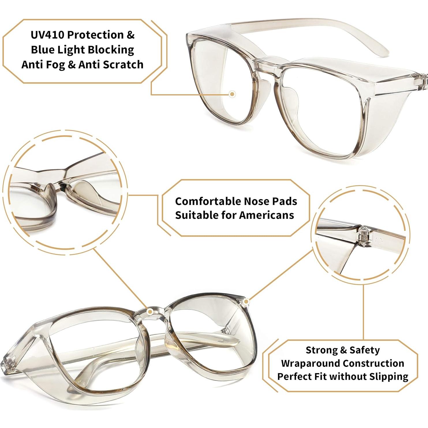 Gafas de Seguridad Alsenor Verde Antiempañante UV y Luz Azul