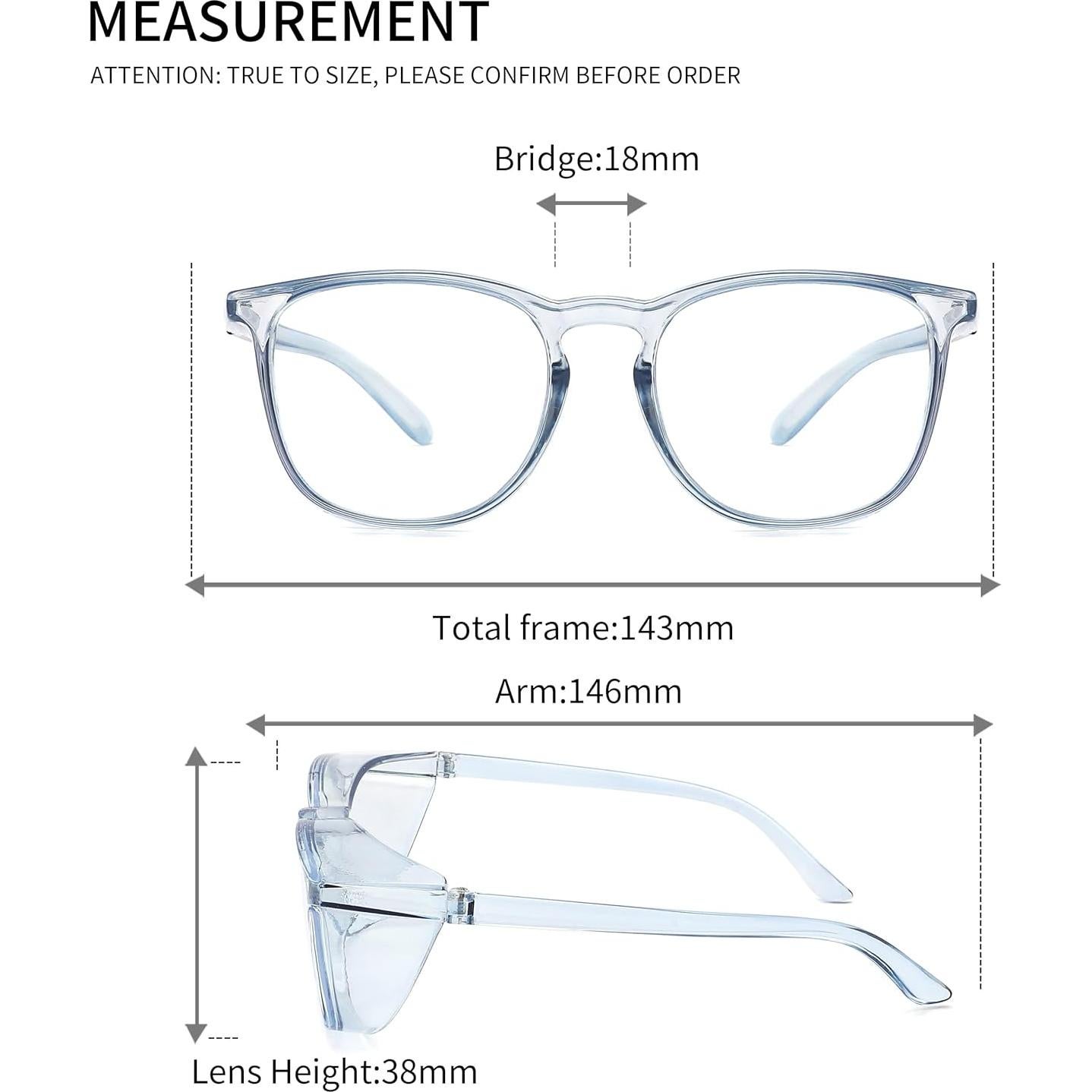 Gafas de seguridad Alsenor antiempañante UV azul cielo