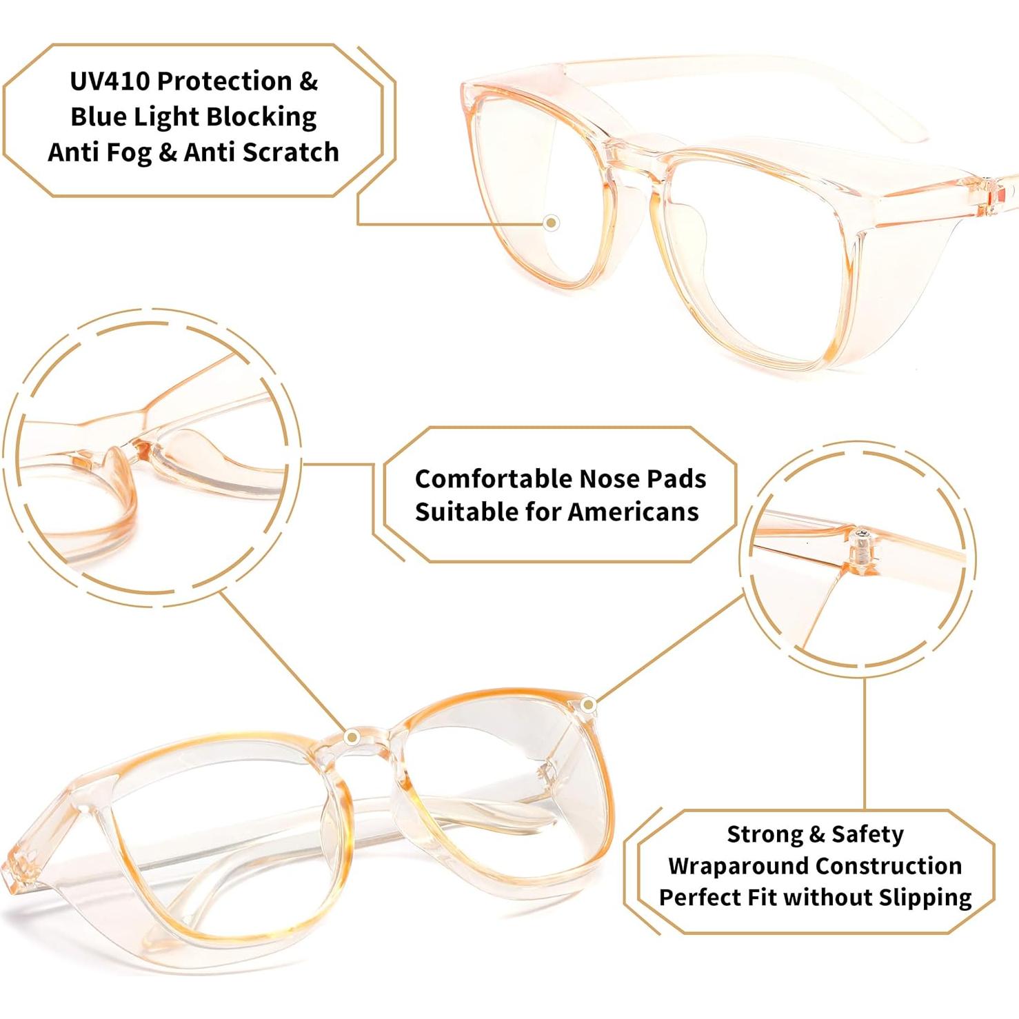 Gafas de seguridad Alsenor amarillas antiempañante UV