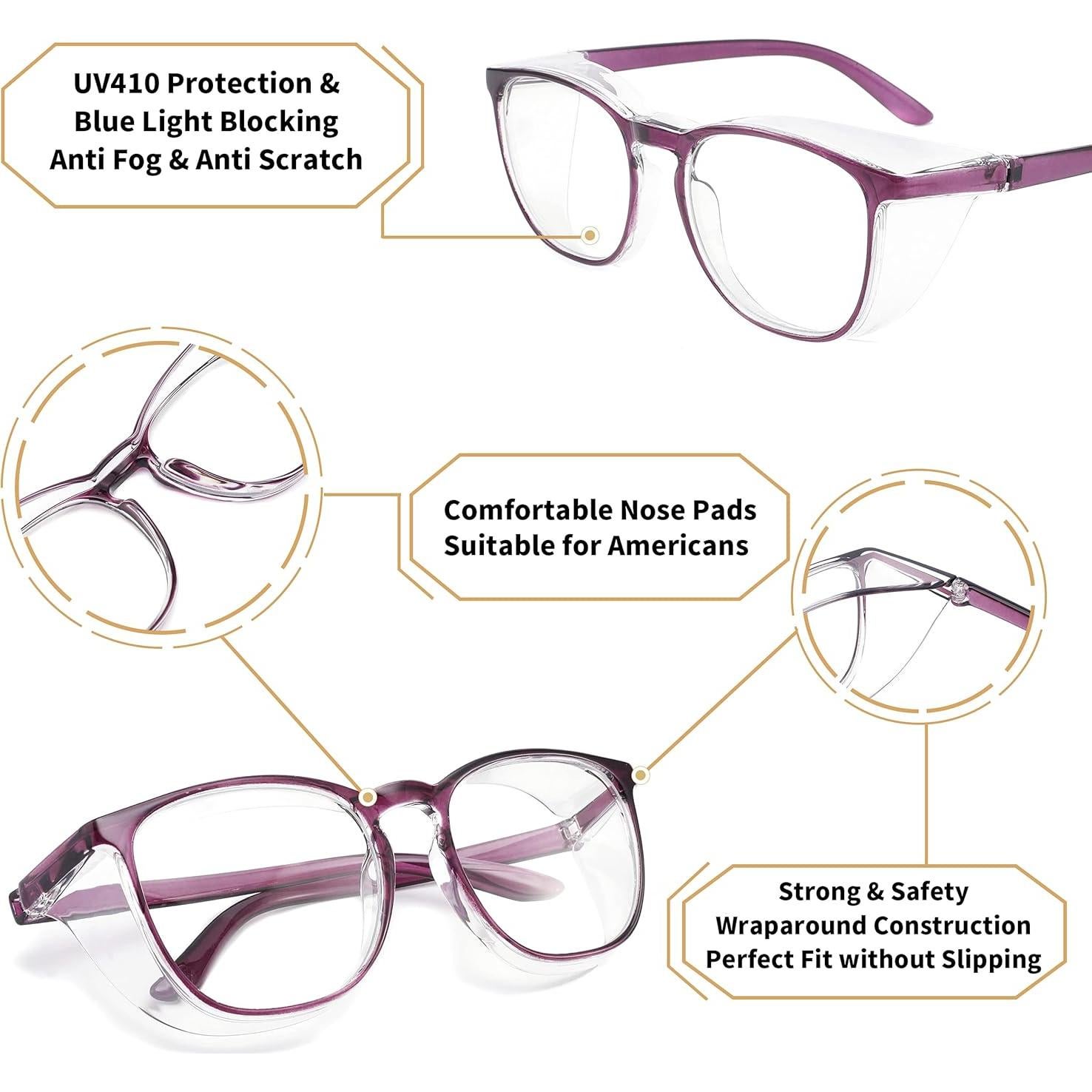 Gafas de seguridad Alsenor con lentes antiempañantes UV