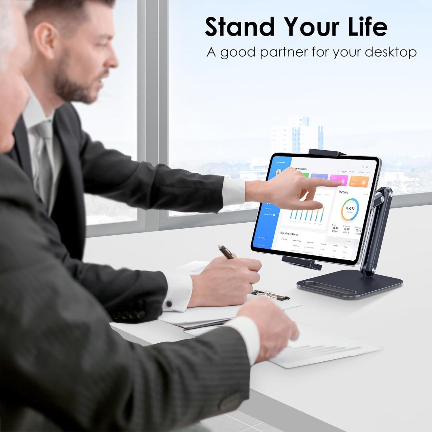 Soporte para Tableta CreaDream Ajustable 4.7''-13'' Aluminio