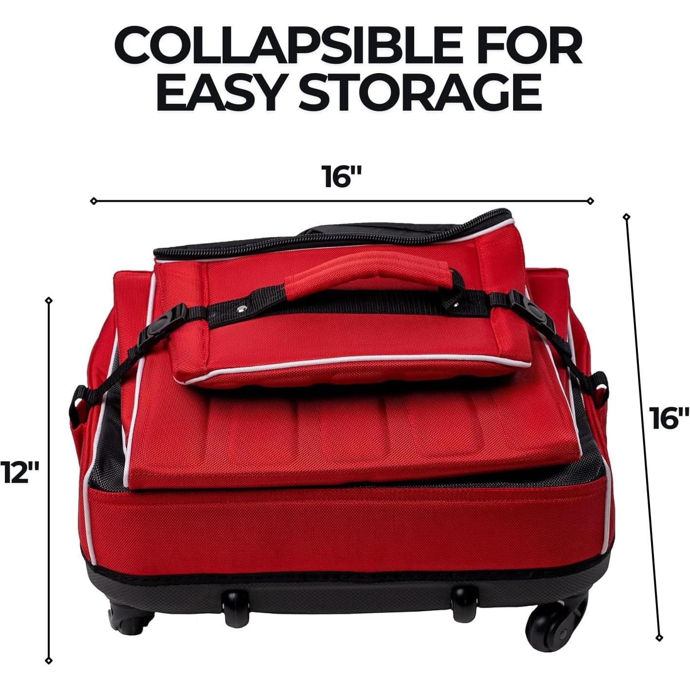 Funda de Viaje Izzo Golf High Roller 134,6 cm Roja/Blanca