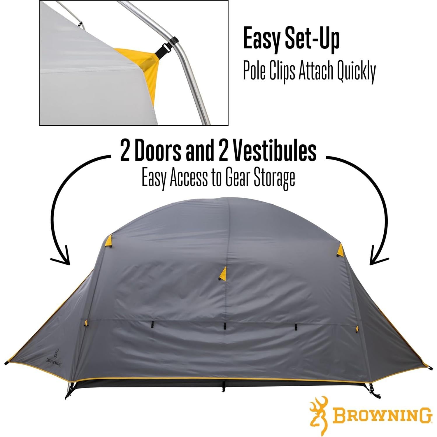 Tienda de Camping Browning Glacier 4 Personas Autoportante