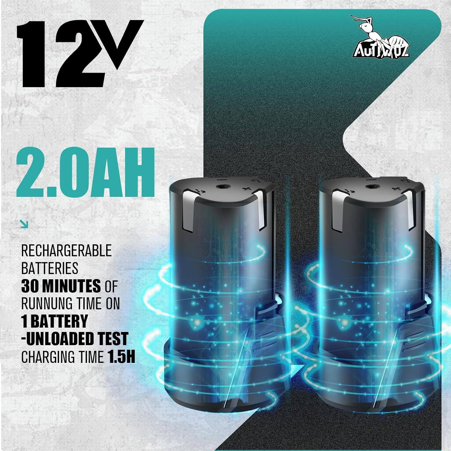 Pulidora Mini Inalámbrica AUTIWOZ KIT 1 12V 6 Velocidades