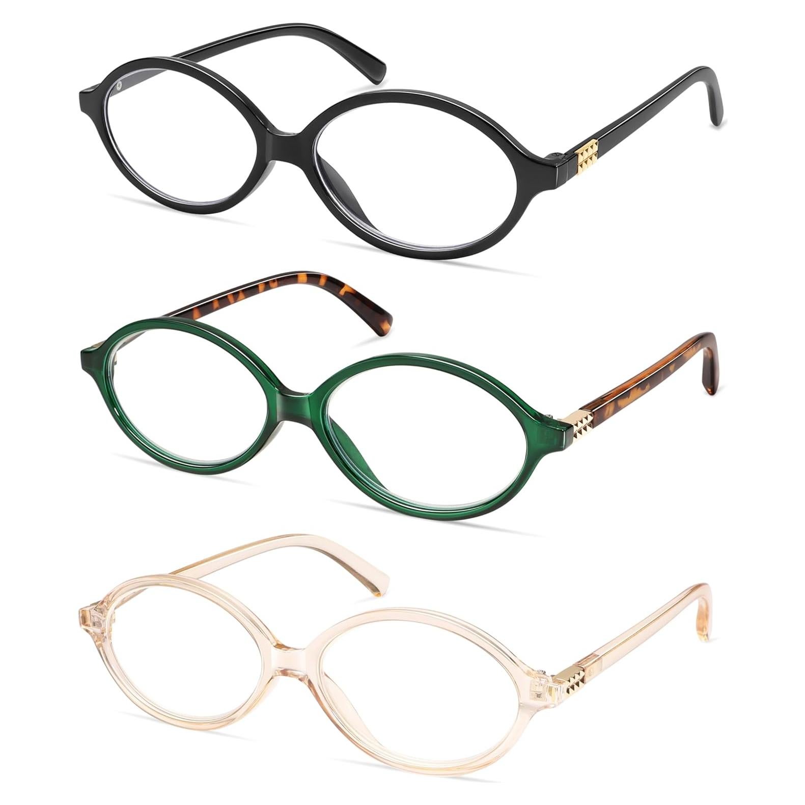 Gafas de lectura AMOMOMA con bloqueo de luz azul - 3 unidades