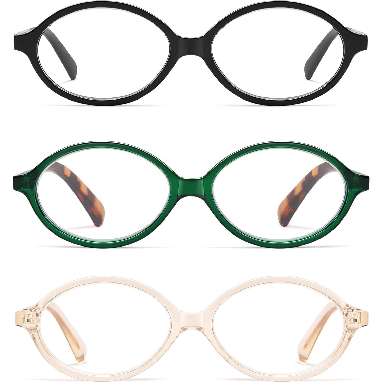 Gafas de lectura AMOMOMA con bloqueo de luz azul - 3 unidades