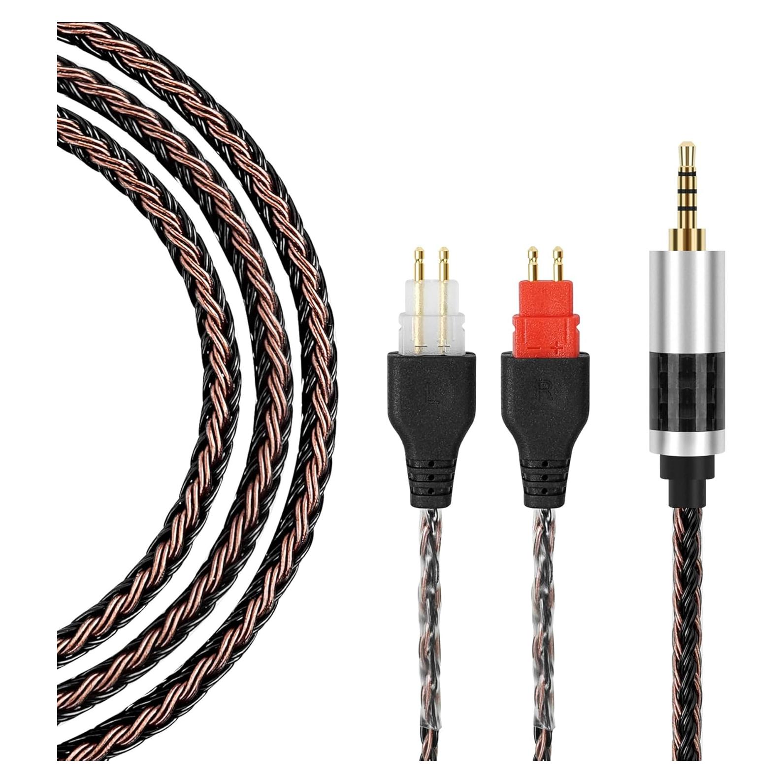 Cable balanceado 2.5mm ANLINKSHINE para Sennheiser HD600/HD650