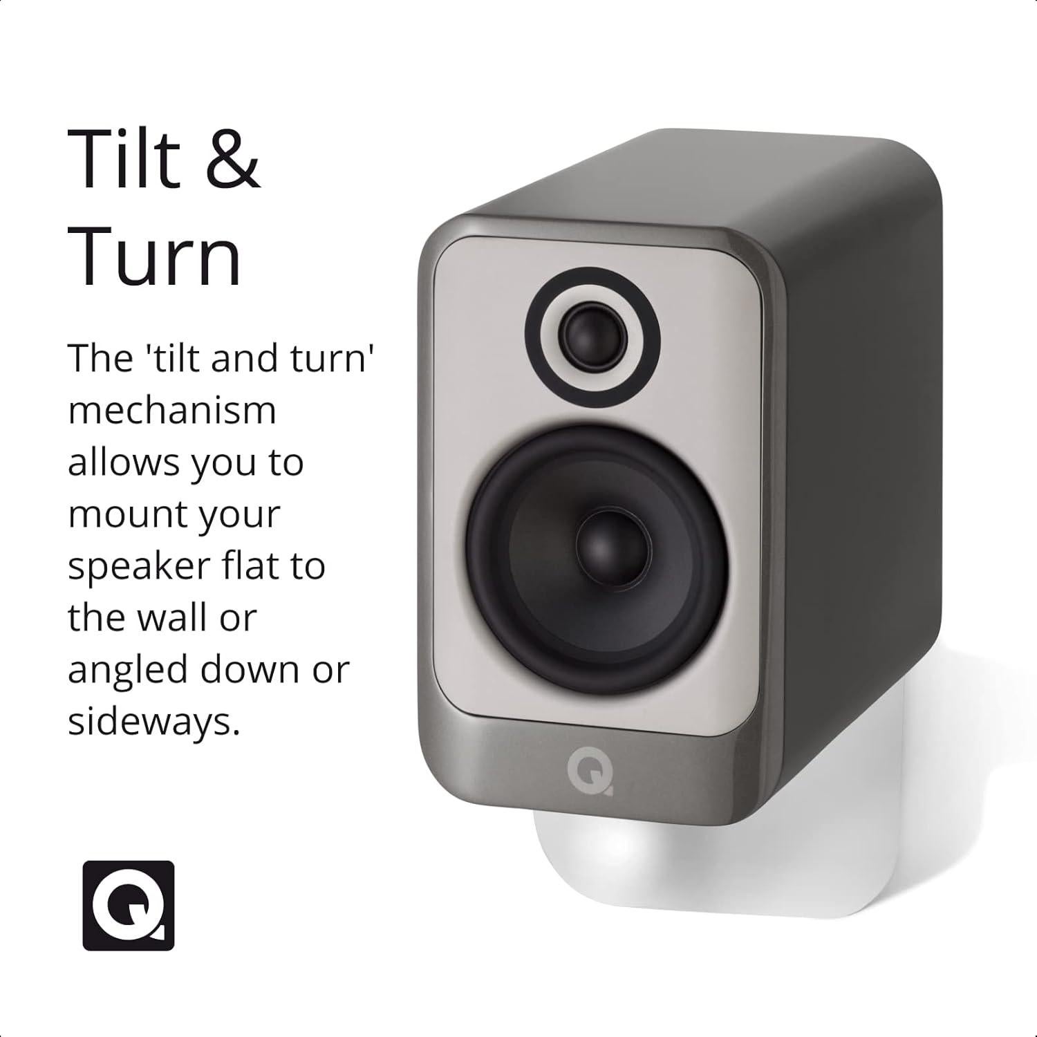 Soporte de pared para altavoces Q Acoustics WB75 Negro 2.14 kg