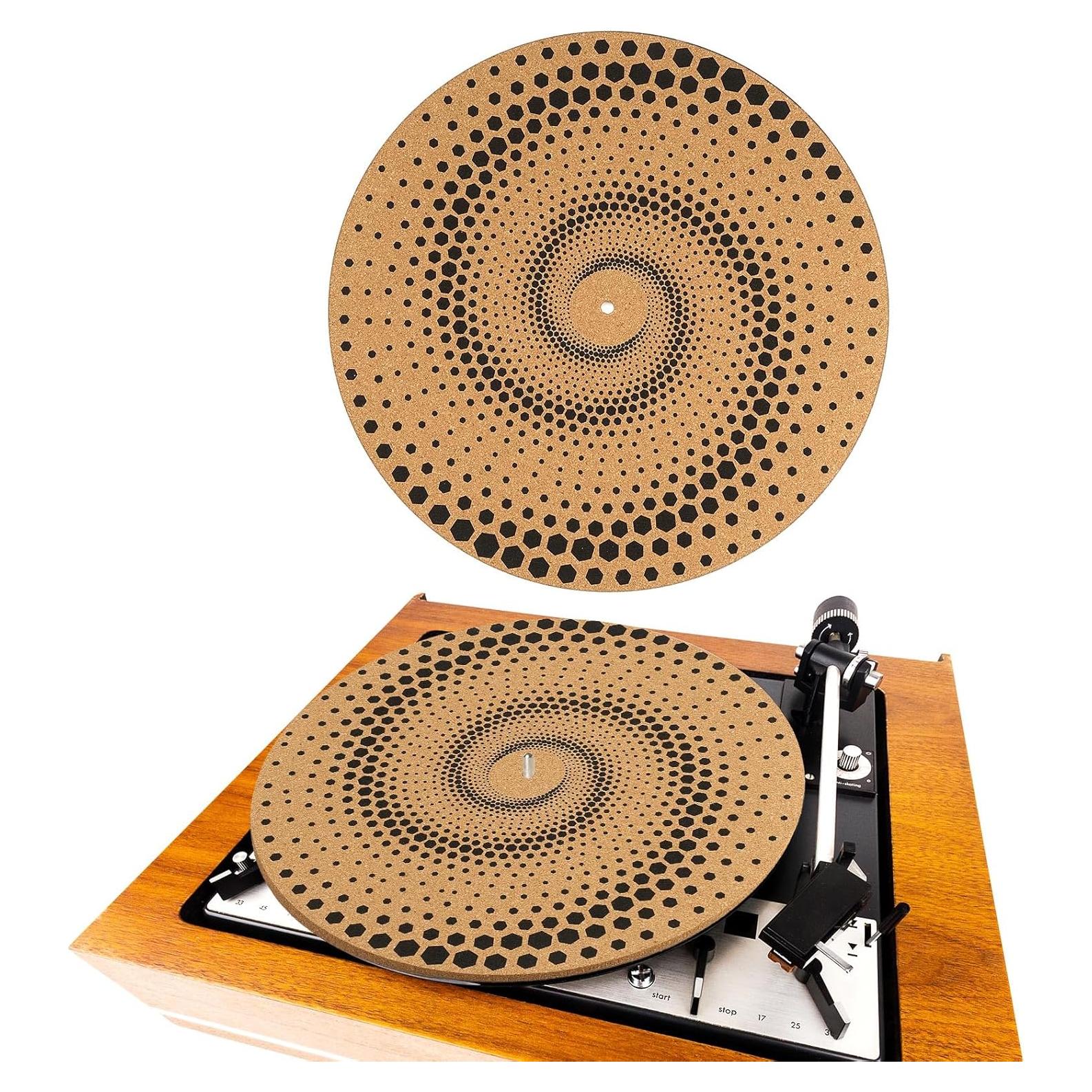 Alfombrilla de Corcho para Tornamesa 30cm 3mm Antideslizante