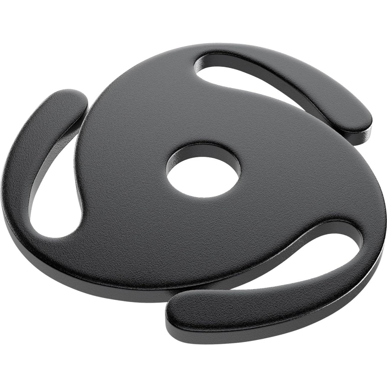 Adaptador de disco de 45 RPM Facmogu - Aluminio Negro